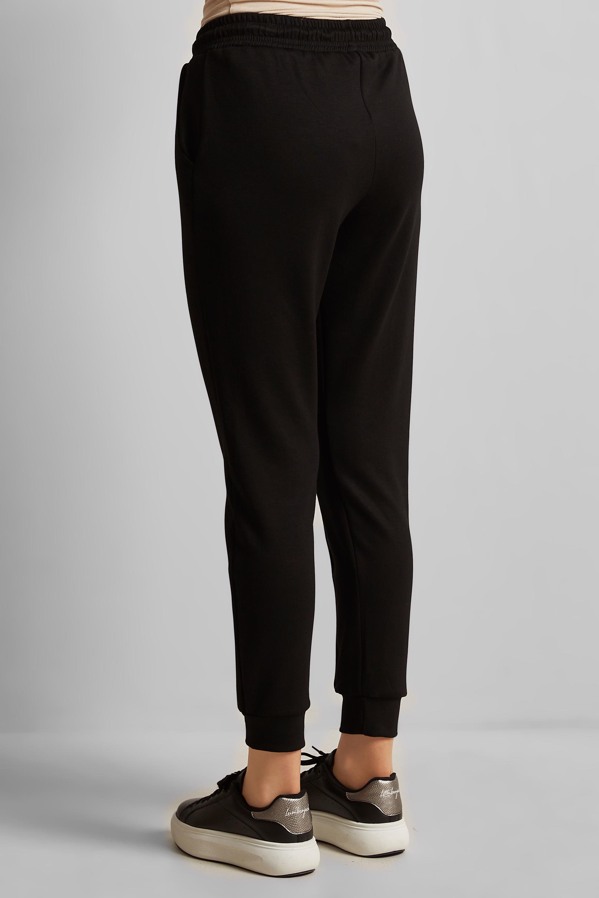 Hijab clothing BLACK ELASTIC WAIST TRACKSUIT PANTS 70885