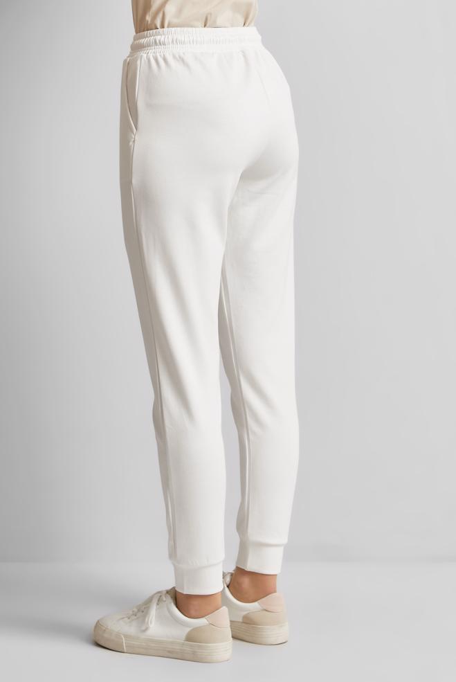 Hijab clothing WHITE ELASTIC WAIST TRACKSUIT PANTS 70885 - ALVİNA