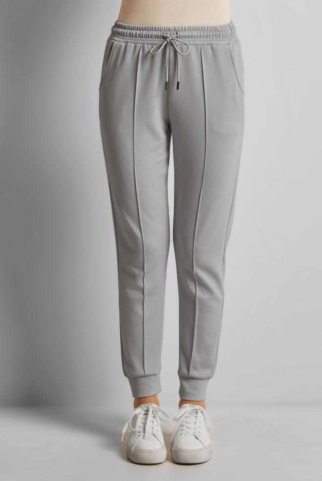 Hijab clothing GREY ELASTIC WAIST TRACKSUIT PANTS 70885 - ALVİNA