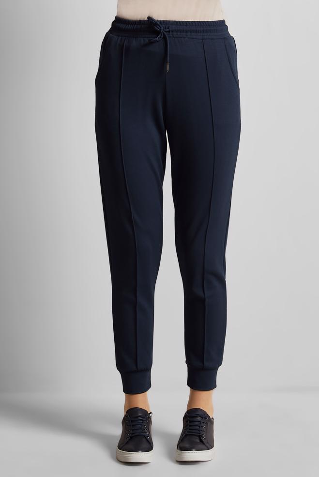 Hijab clothing NAVY BLUE ELASTIC WAIST TRACKSUIT PANTS 70885 - ALVİNA