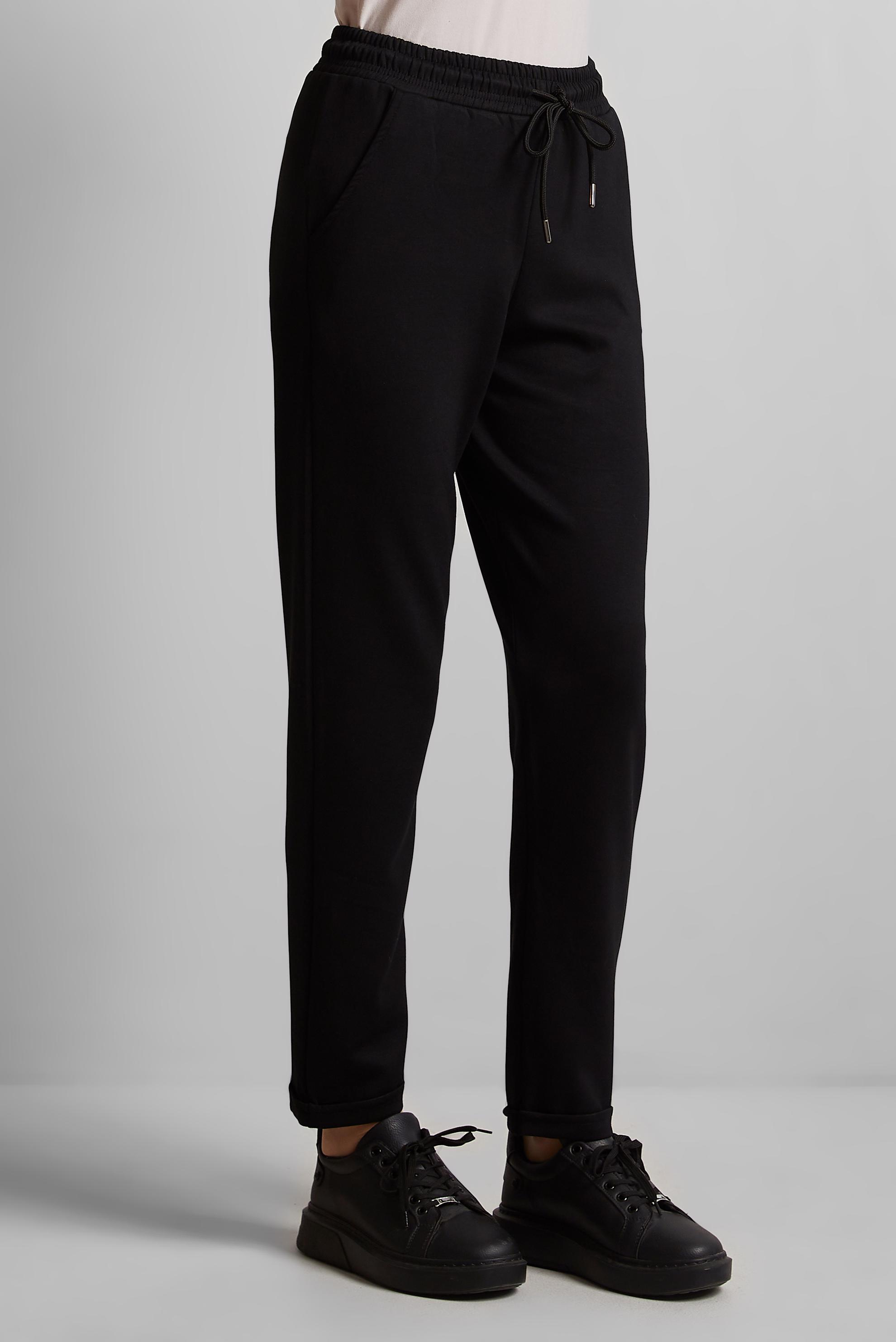 Hijab clothing BLACK ELASTIC WAIST TRACKSUIT PANTS 70886