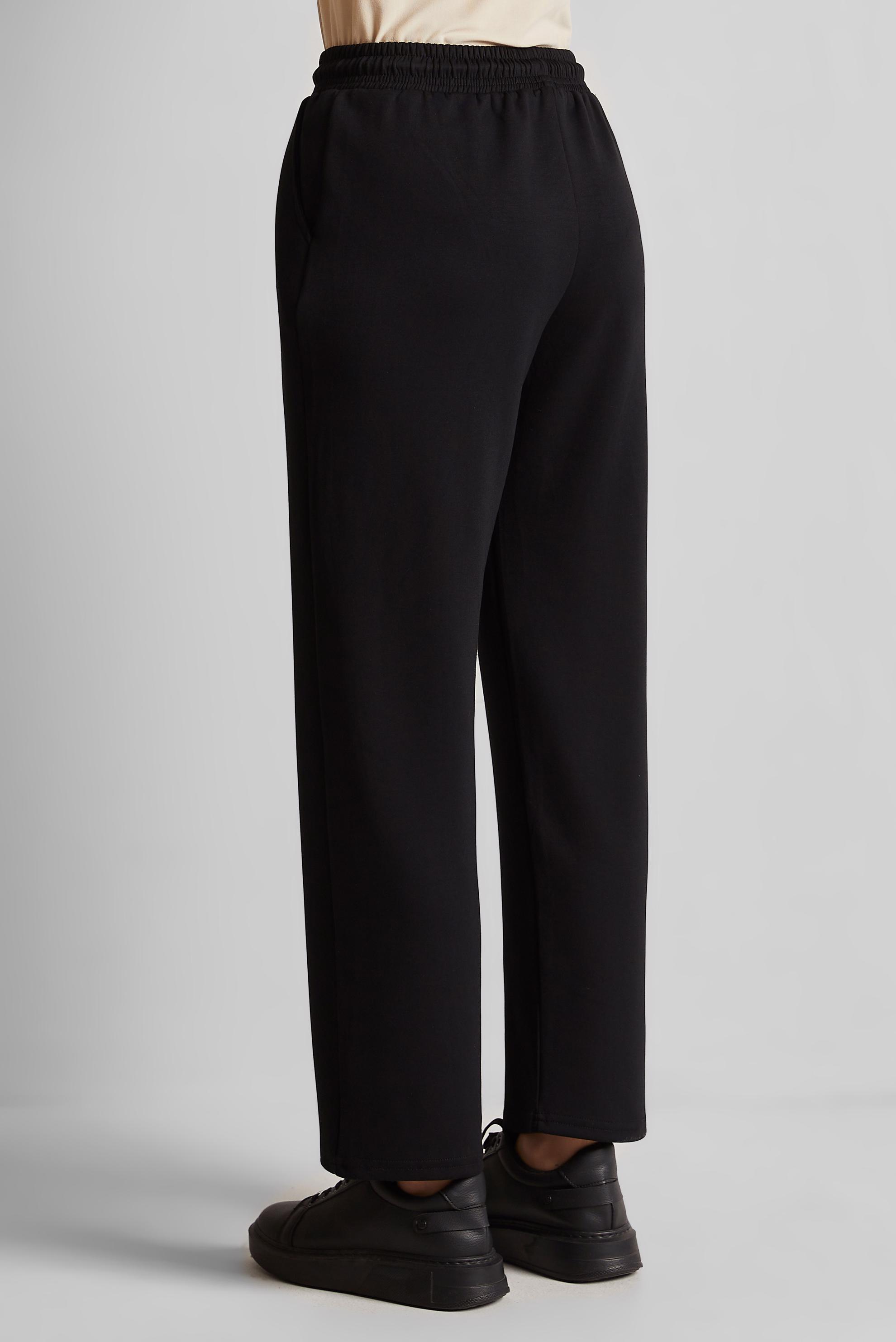 Hijab clothing BLACK ELASTIC WAIST TRACKSUIT PANTS 70887