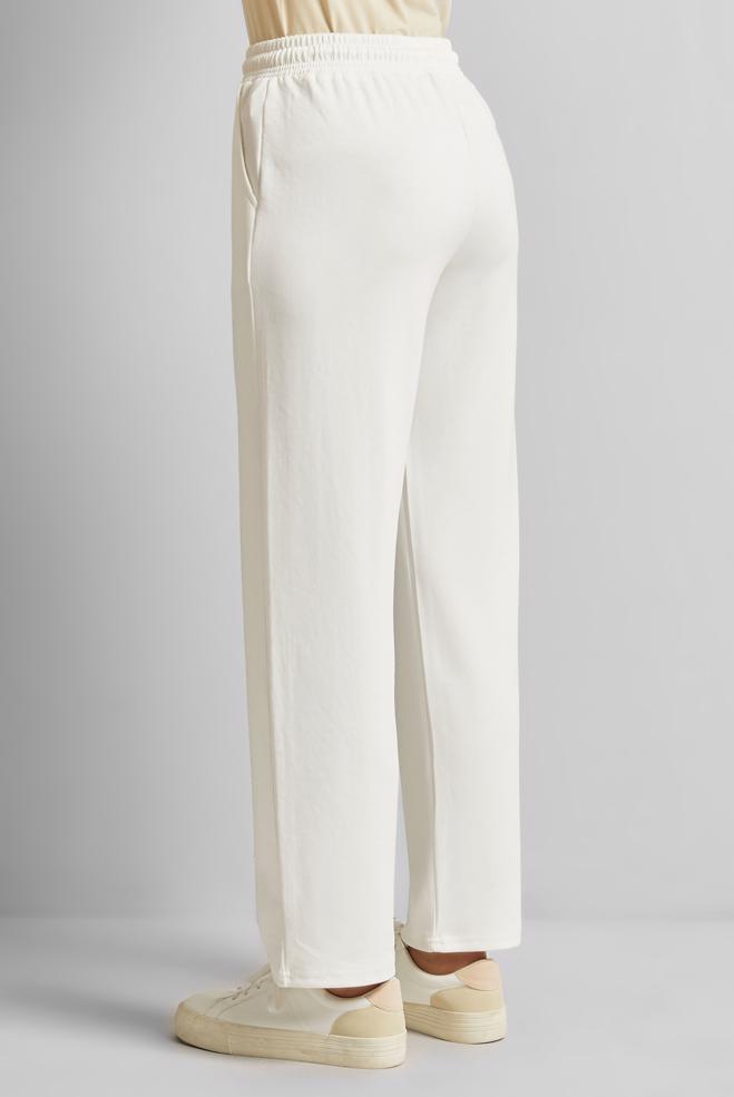 Hijab clothing WHITE ELASTIC WAIST TRACKSUIT PANTS 70887 - ALVİNA