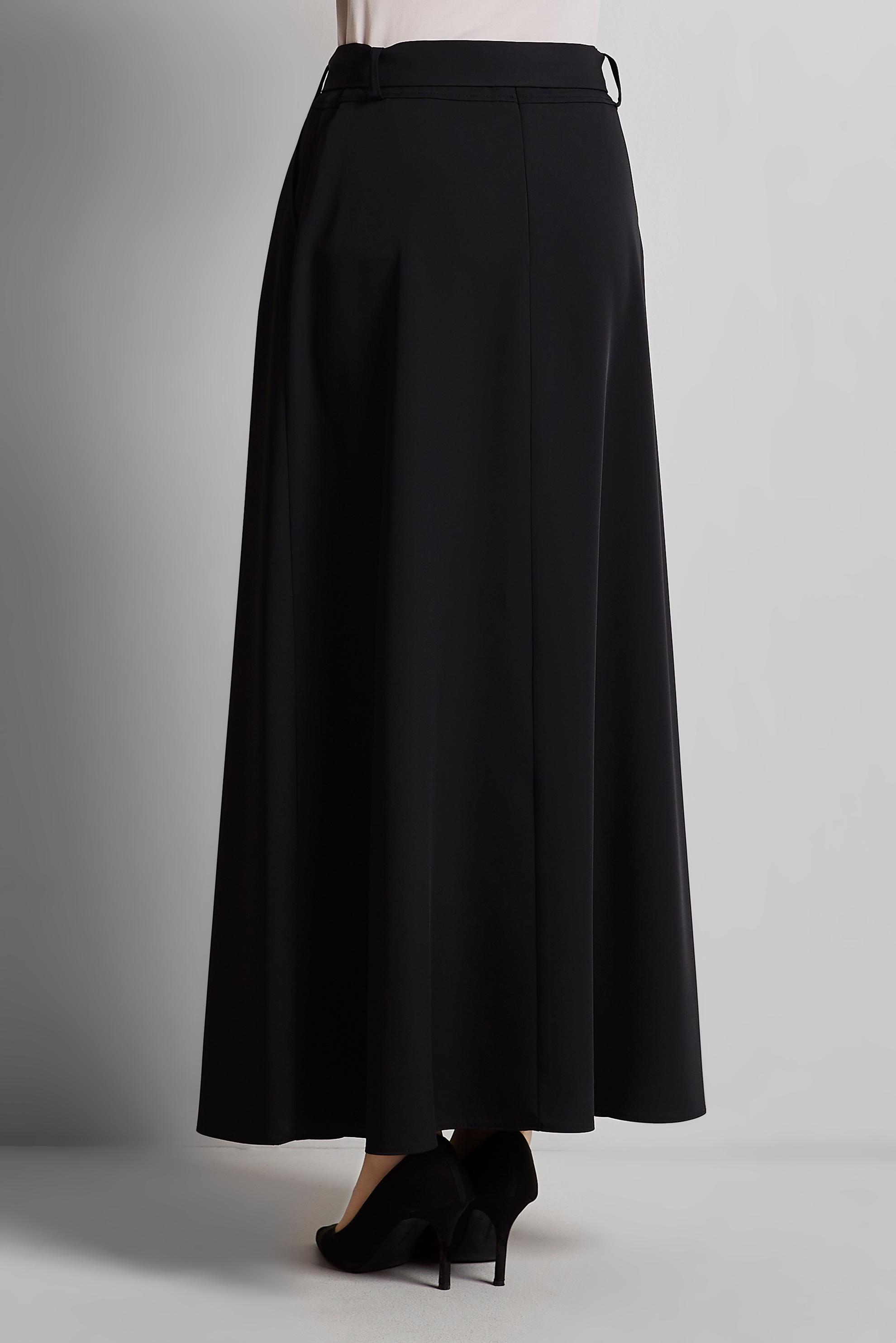 Tesettür giyim SİYAH KEMERLİ ETEK 60430