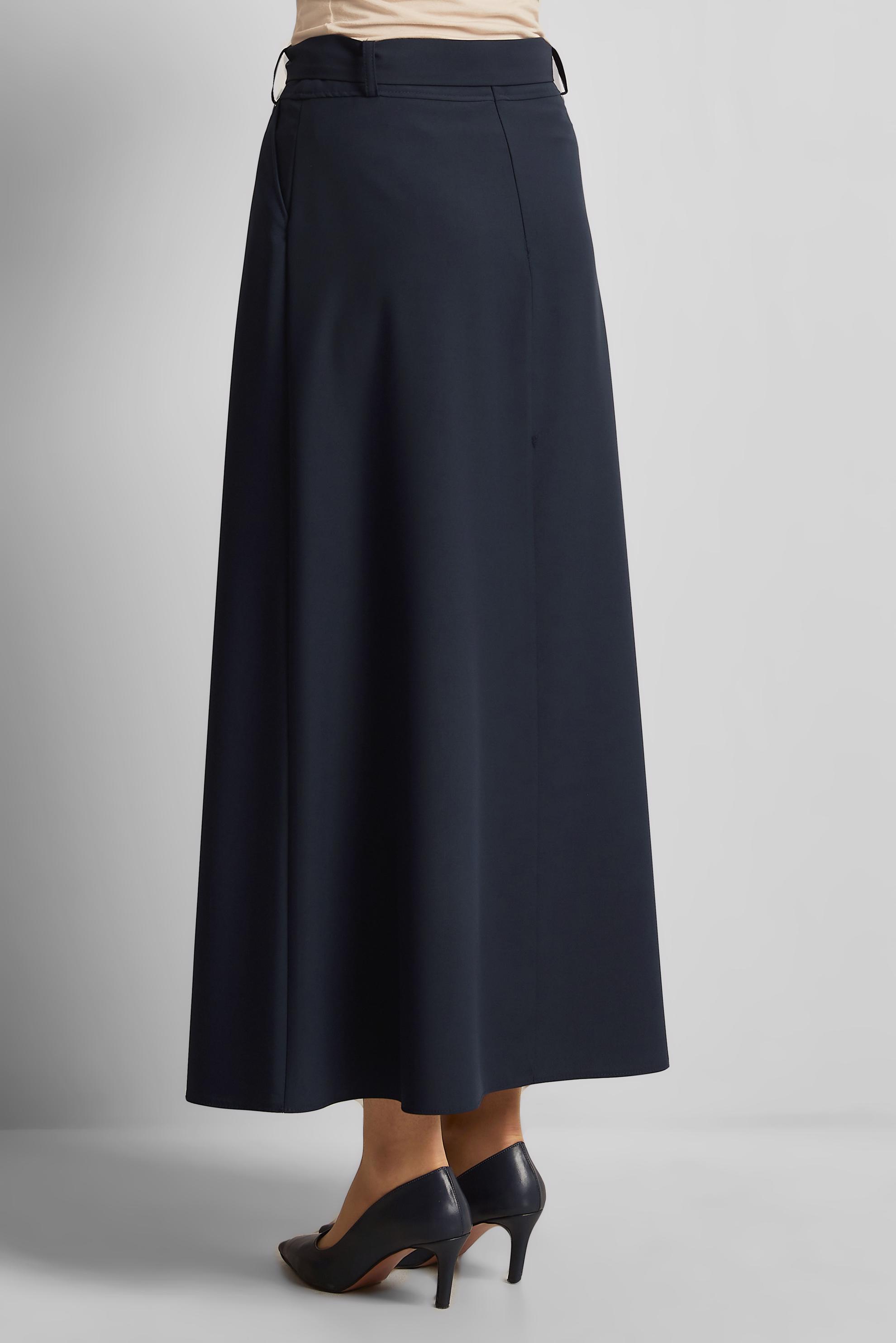 Tesettür giyim LACİVERT KEMERLİ ETEK 60430