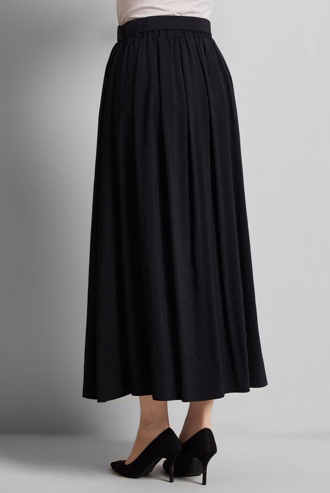 Hijab-Kleidung SCHWARZ GÜRTELROCK 60660  - ALVİNA