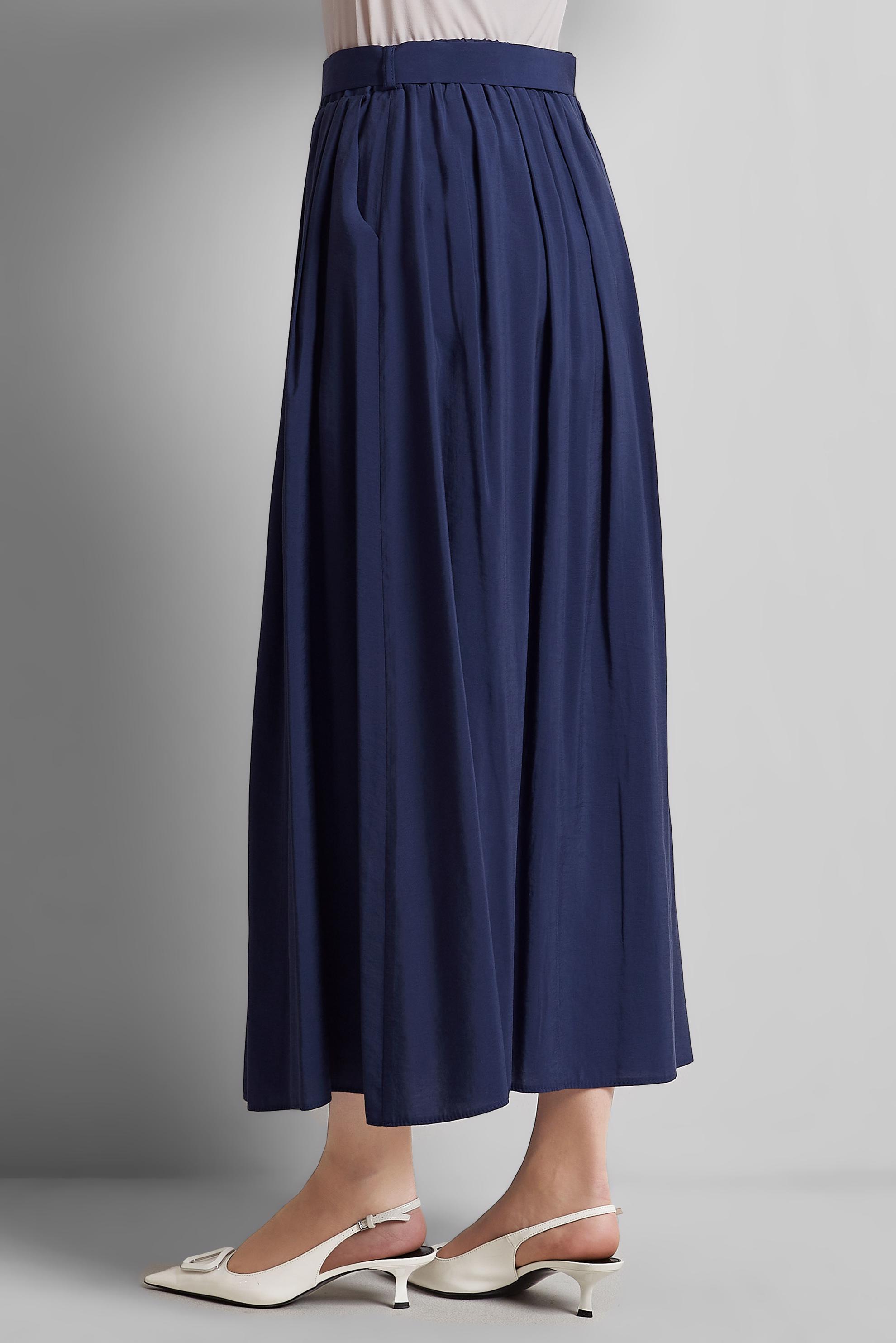 Tesettür giyim LACİVERT KEMERLİ ETEK 60660 