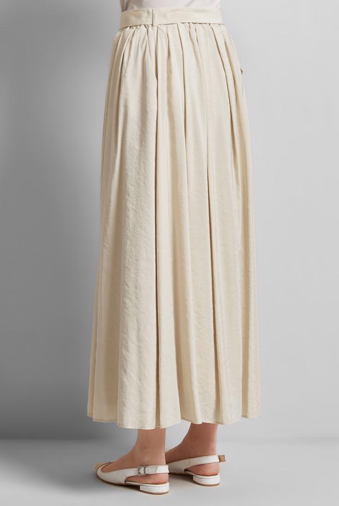 Hijab-Kleidung BEIGE GÜRTELROCK 60660  - ALVİNA