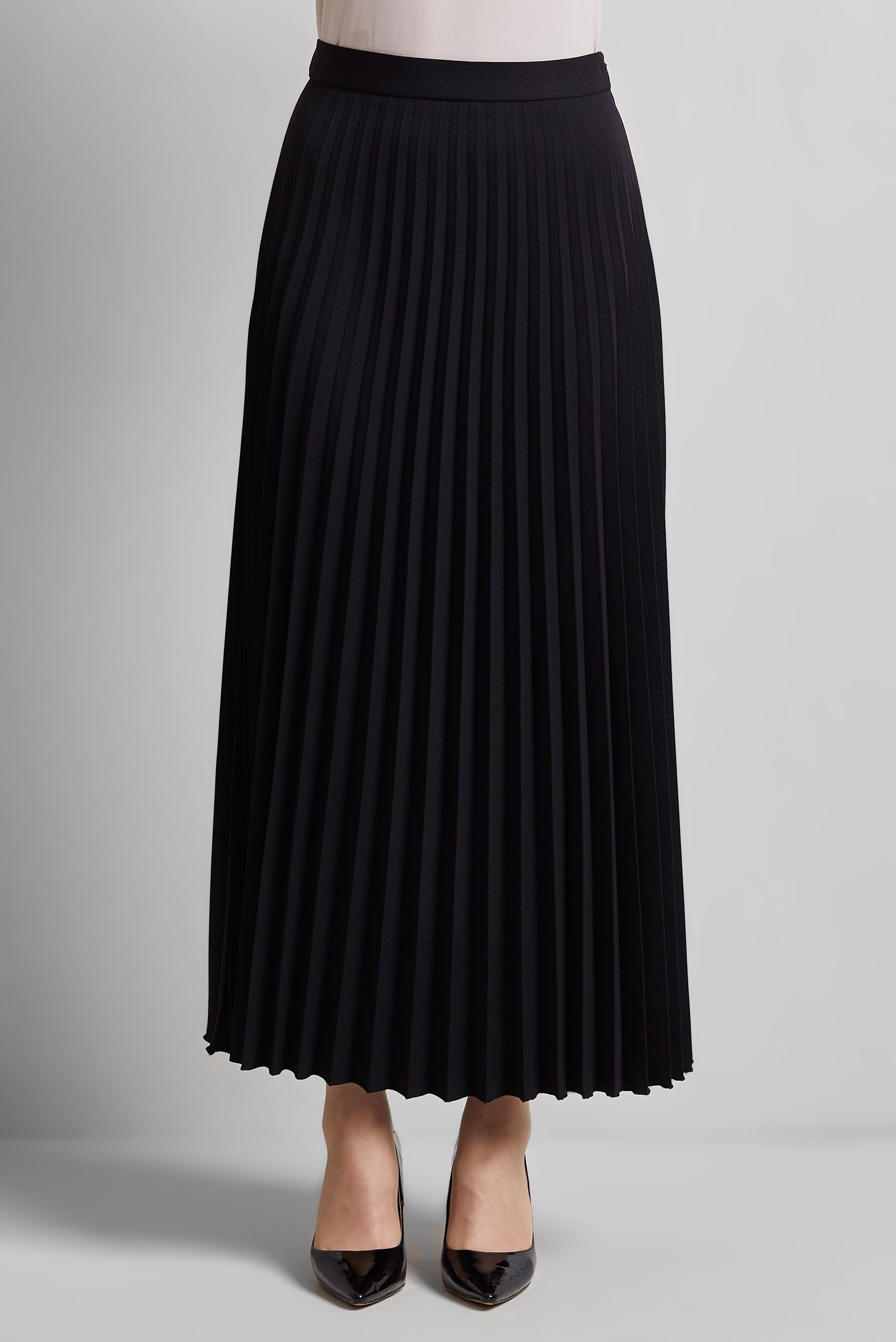 Tesettür giyim SİYAH PİLİSELİ ETEK 60661