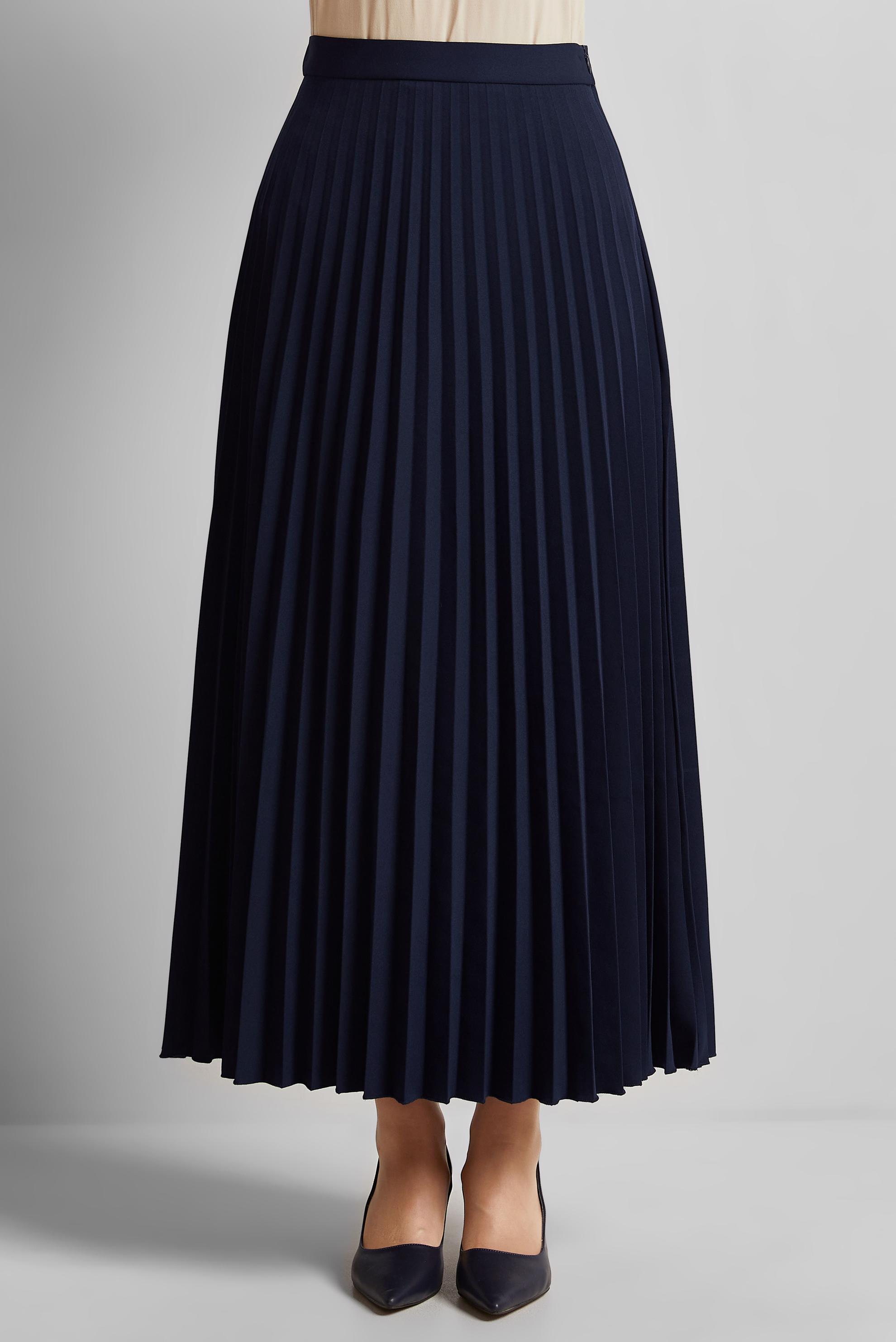 Tesettür giyim LACİVERT PİLİSELİ ETEK 60661