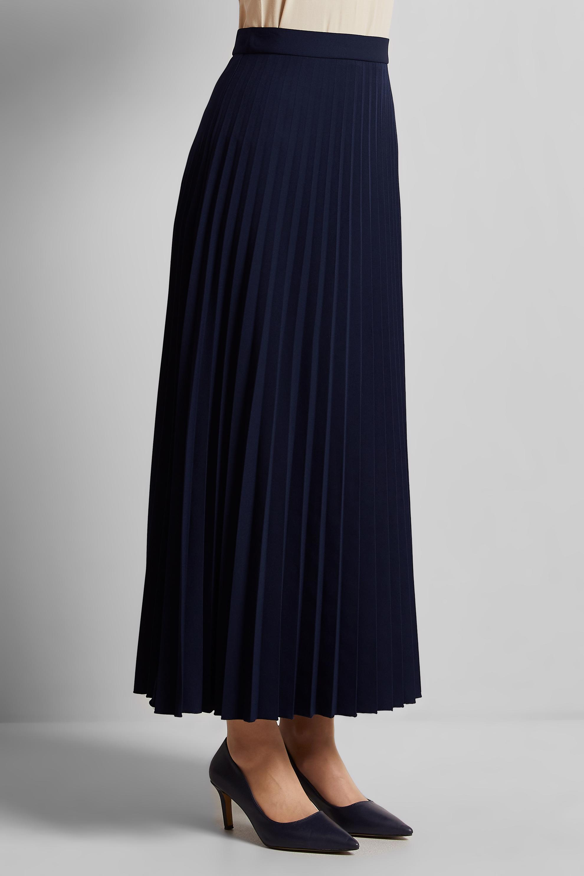 Tesettür giyim LACİVERT PİLİSELİ ETEK 60661