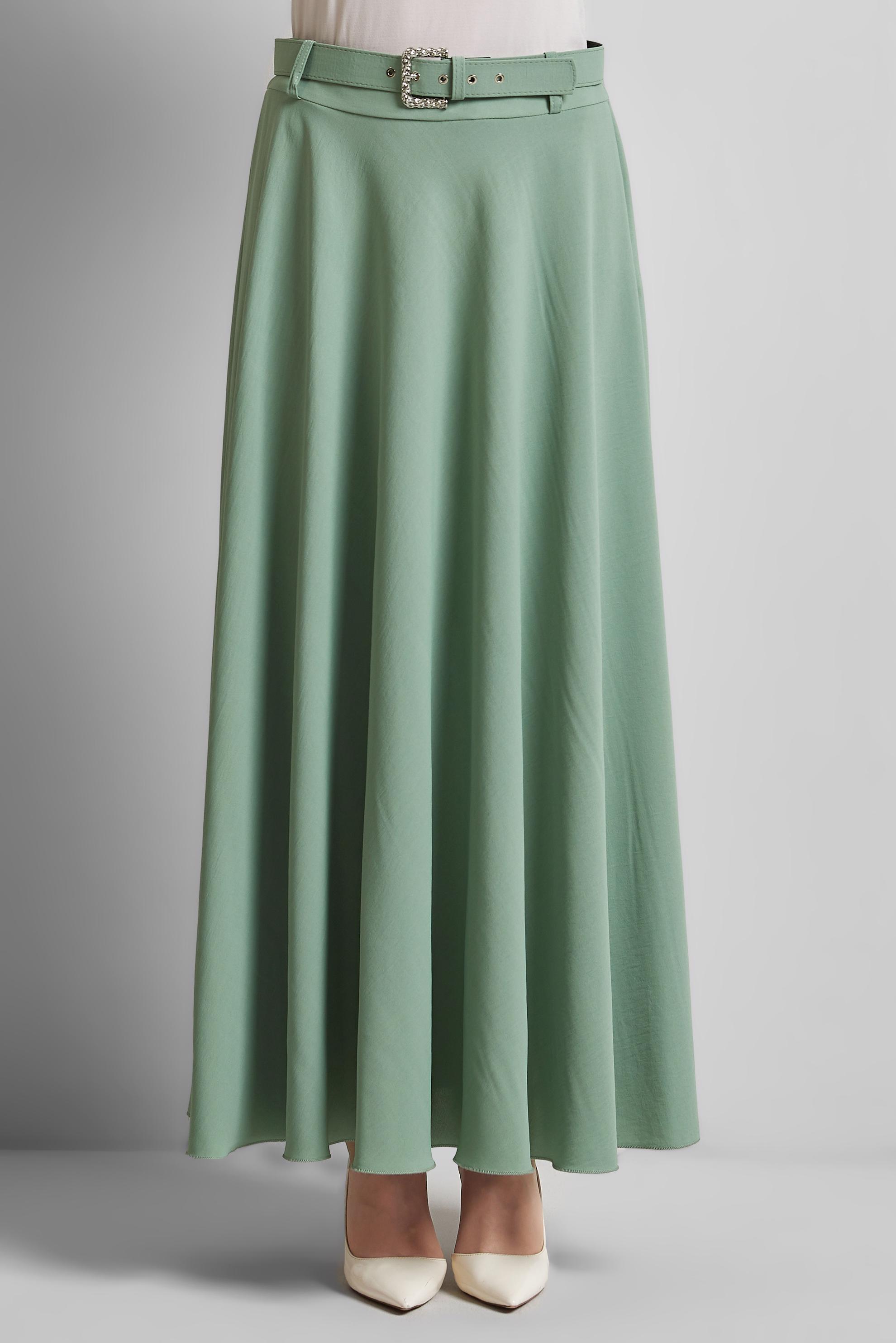 Vêtements hijab VERT JUPE CEINTURÉE 60662