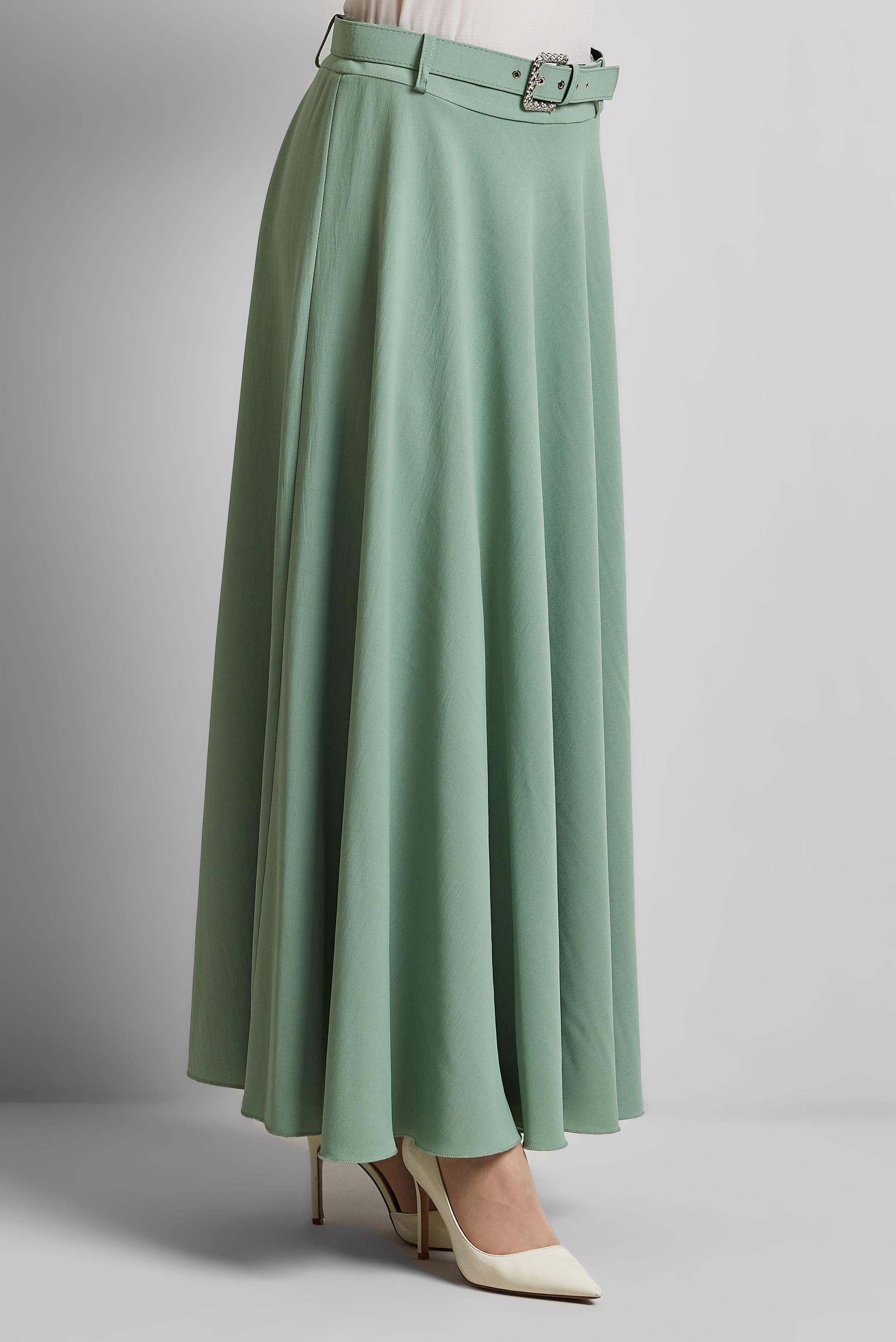 Vêtements hijab VERT JUPE CEINTURÉE 60662