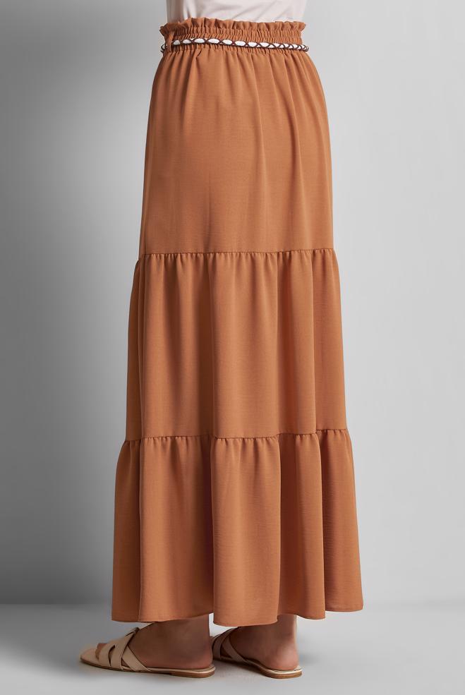 Hijab-Kleidung TABA GEBUNDENER TAILLENROCK 60668 - ALVİNA