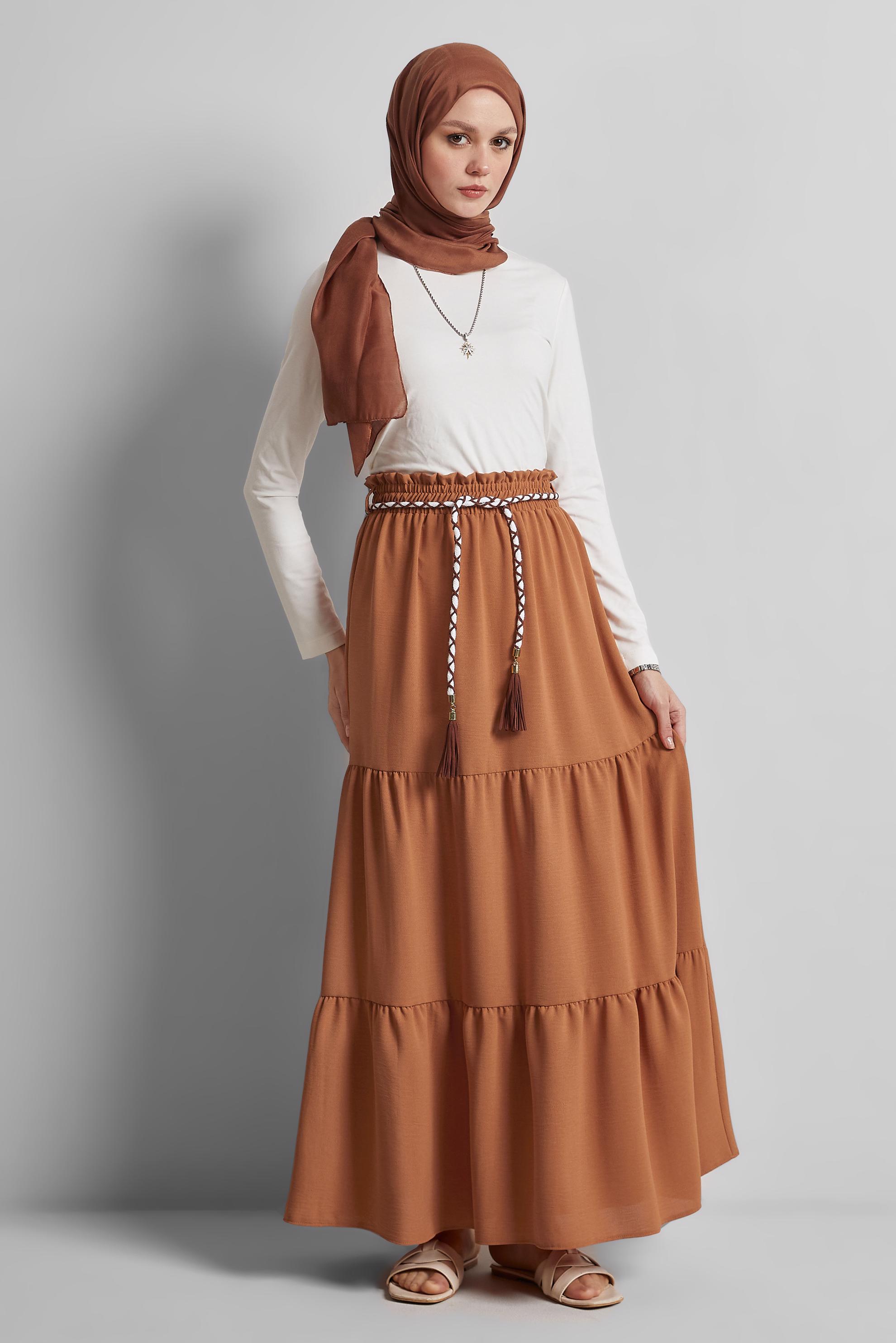 Vêtements hijab TABA JUPE NOUÉE À LA TAILLE 60668