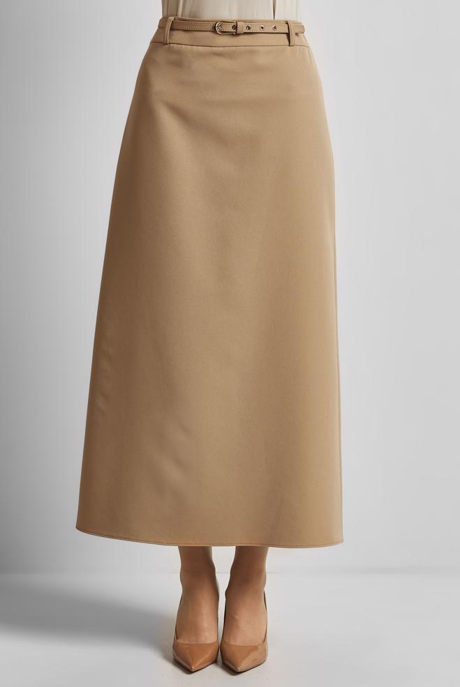 Hijab-Kleidung SAND ROCK MIT GÜRTEL 60670 - ALVİNA