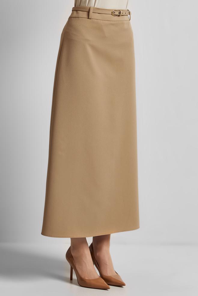 Hijab-Kleidung SAND ROCK MIT GÜRTEL 60670 - ALVİNA