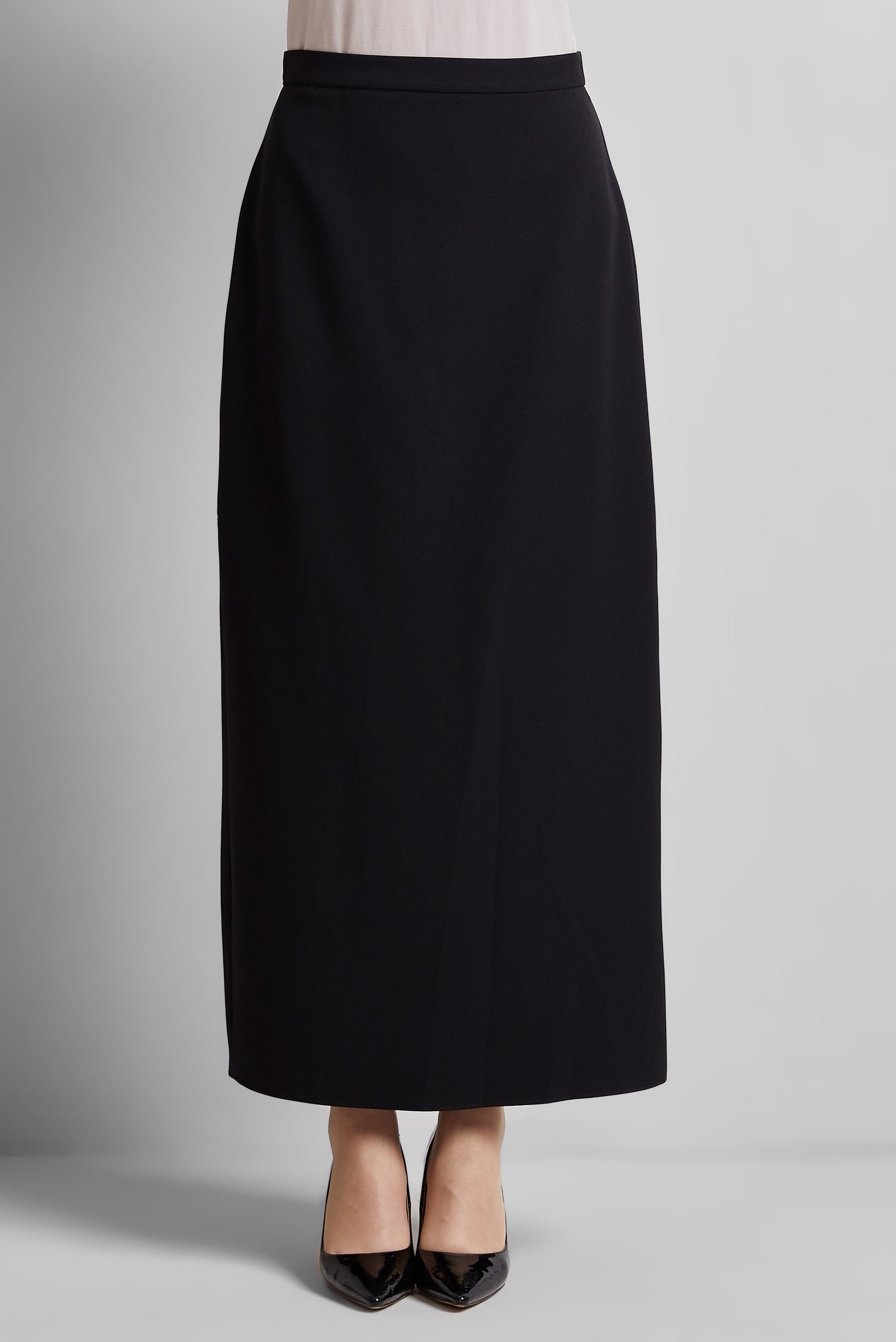 Tesettür giyim SİYAH DÜZ KESİM ETEK 60671