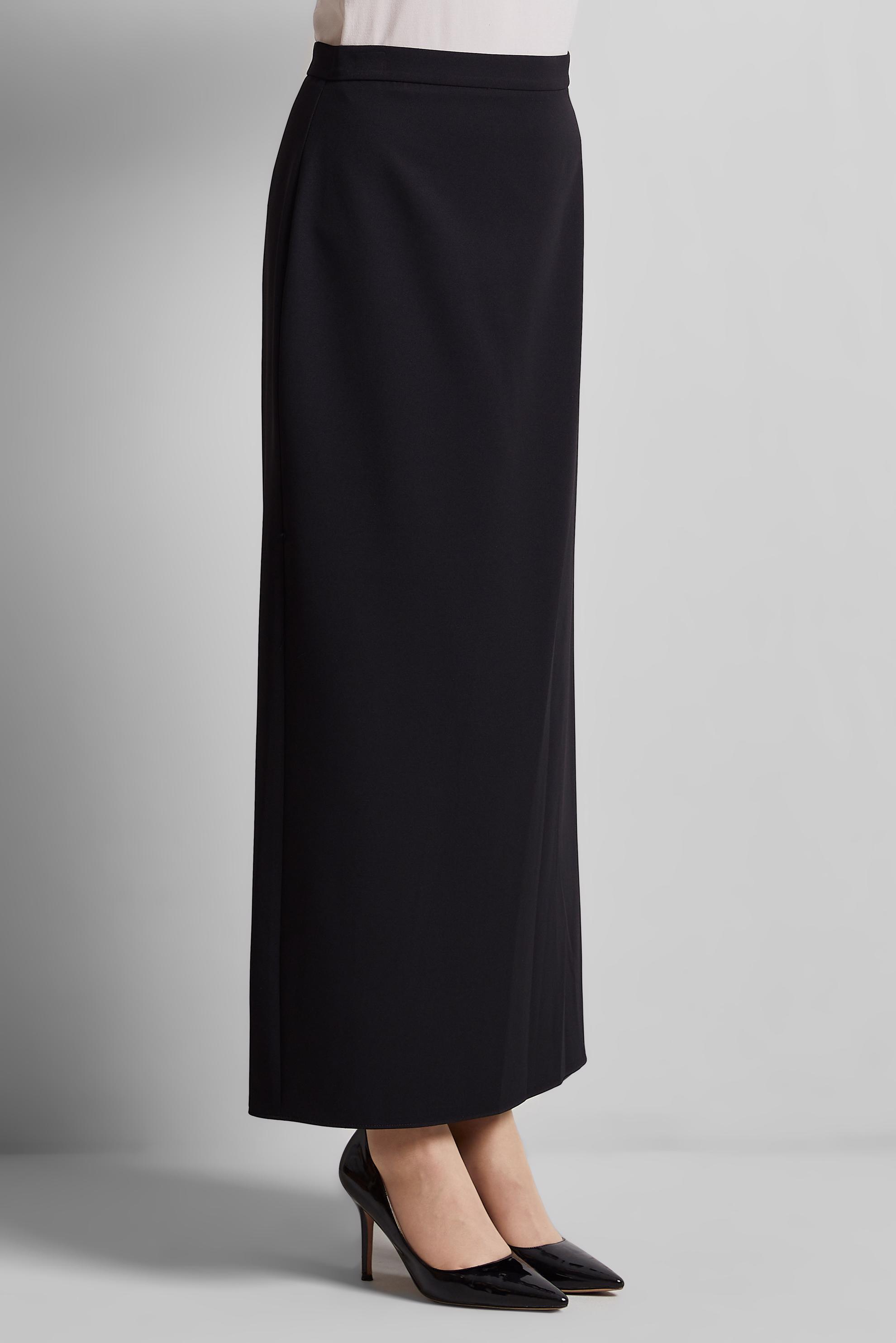 Tesettür giyim SİYAH DÜZ KESİM ETEK 60671