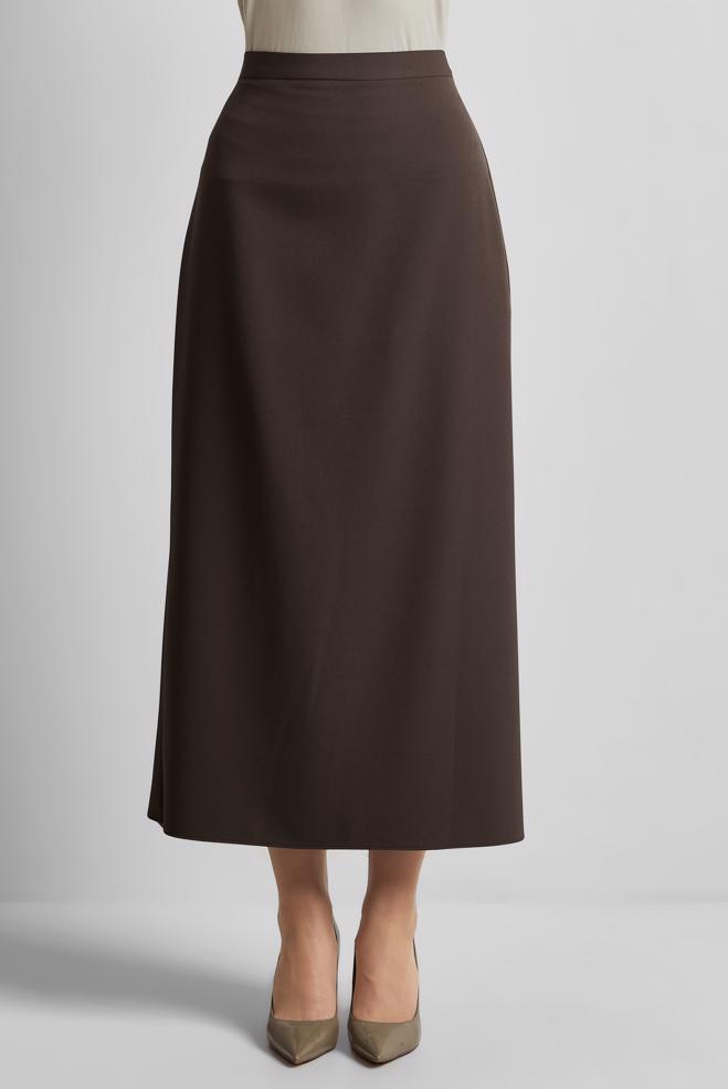 Hijab-Kleidung BRAUN GERADER ROCK 60671 - ALVİNA