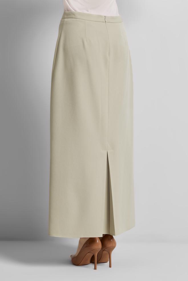 Hijab-Kleidung BEIGE GERADER ROCK 60671 - ALVİNA