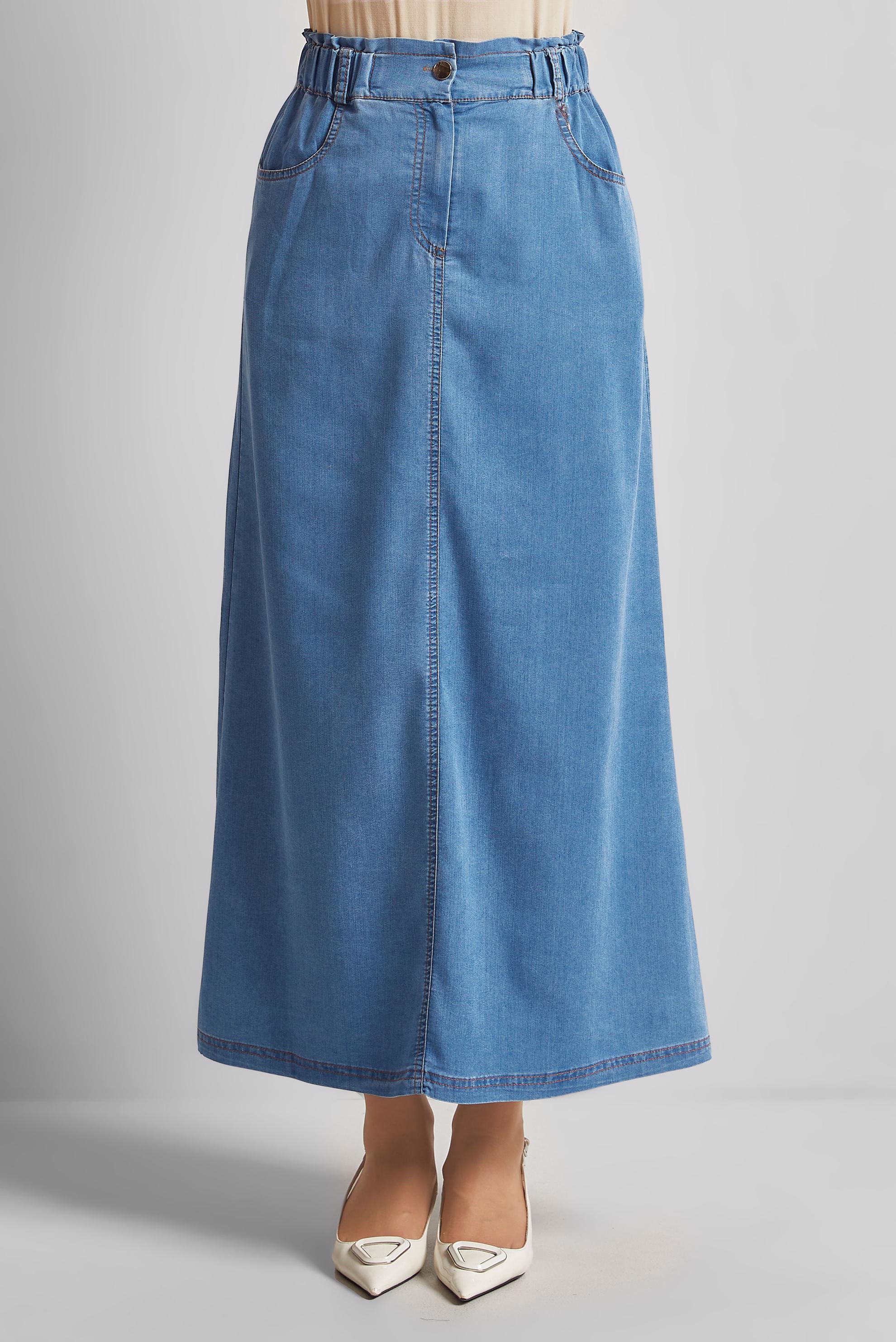 Hijab clothing BLUE DENIM SKIRT 60674