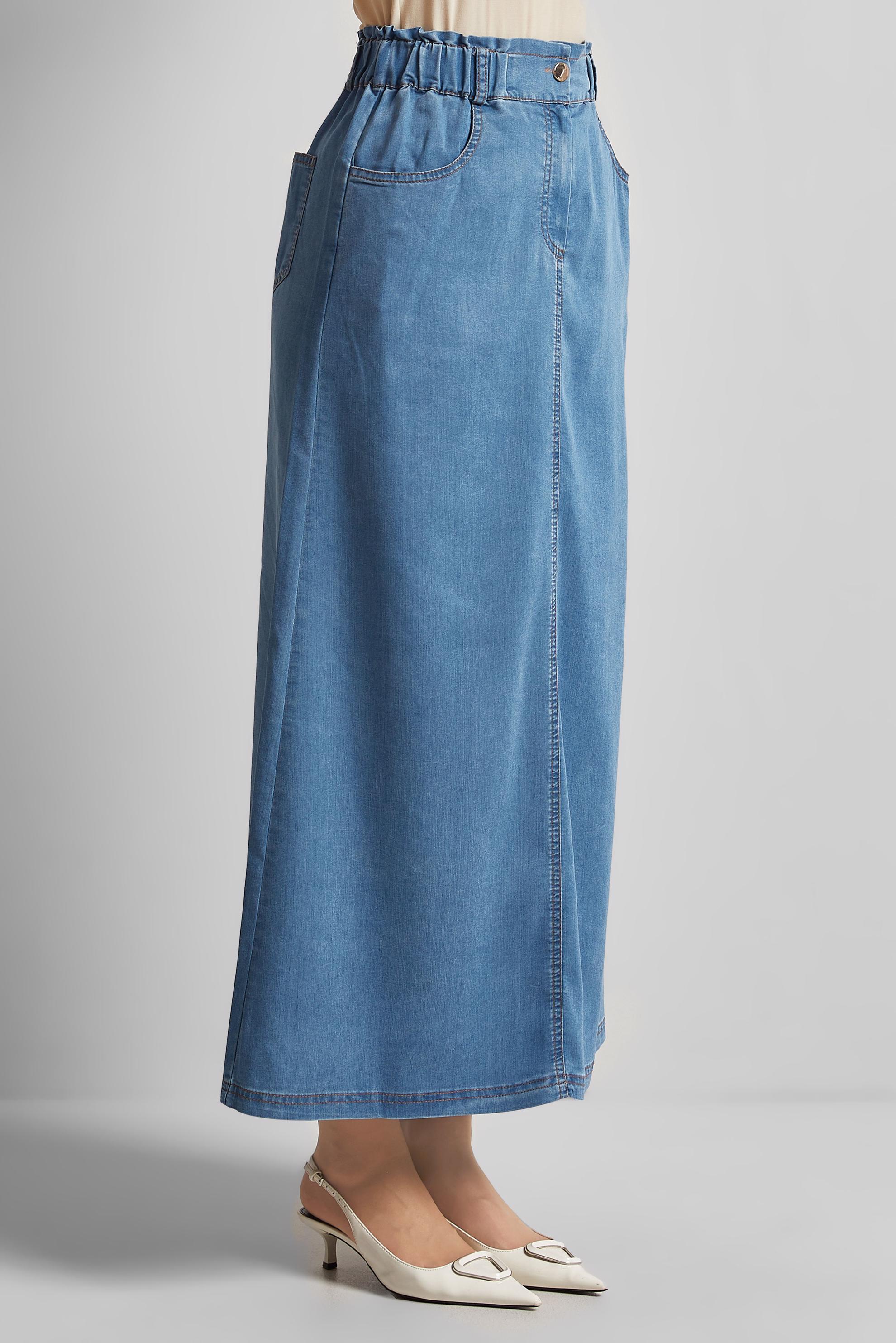 Hijab clothing BLUE DENIM SKIRT 60674