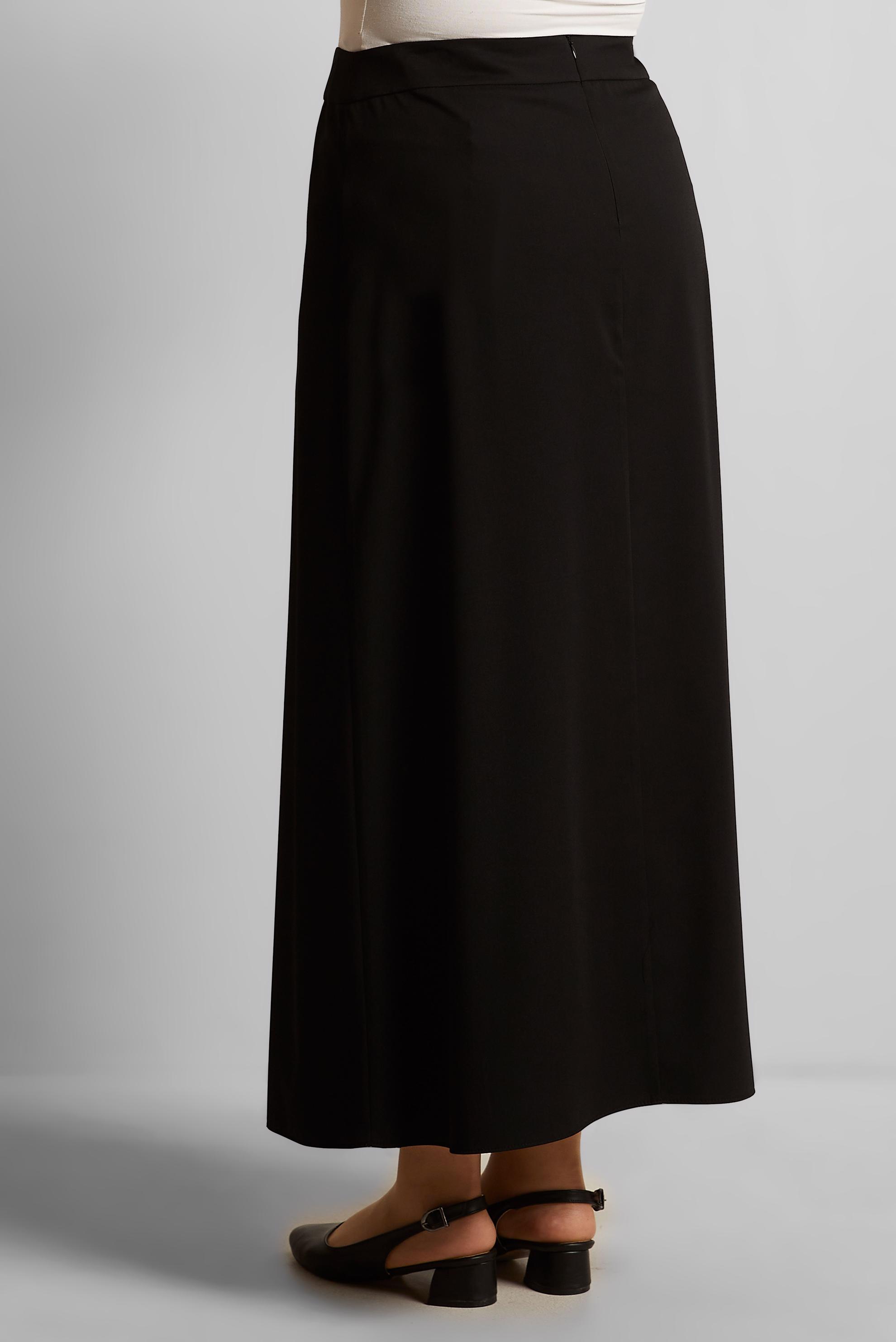 Tesettür giyim SİYAH BÜYÜK BEDEN DÜZ ETEK 60675