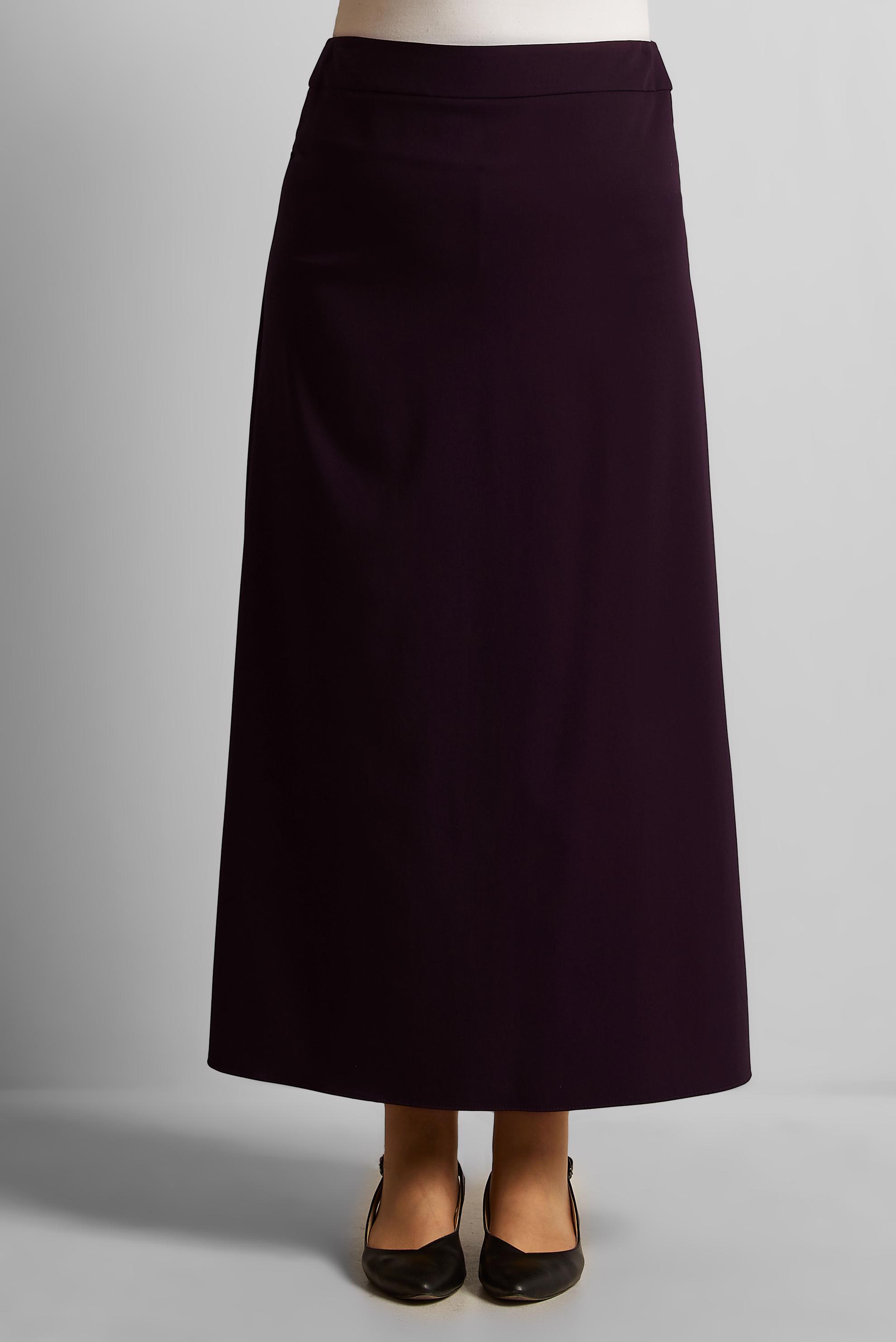 Tesettür giyim MÜRDÜM BÜYÜK BEDEN DÜZ ETEK 60675