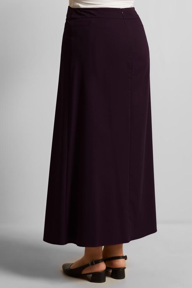 Tesettür giyim MÜRDÜM BÜYÜK BEDEN DÜZ ETEK 60675 - ALVİNA