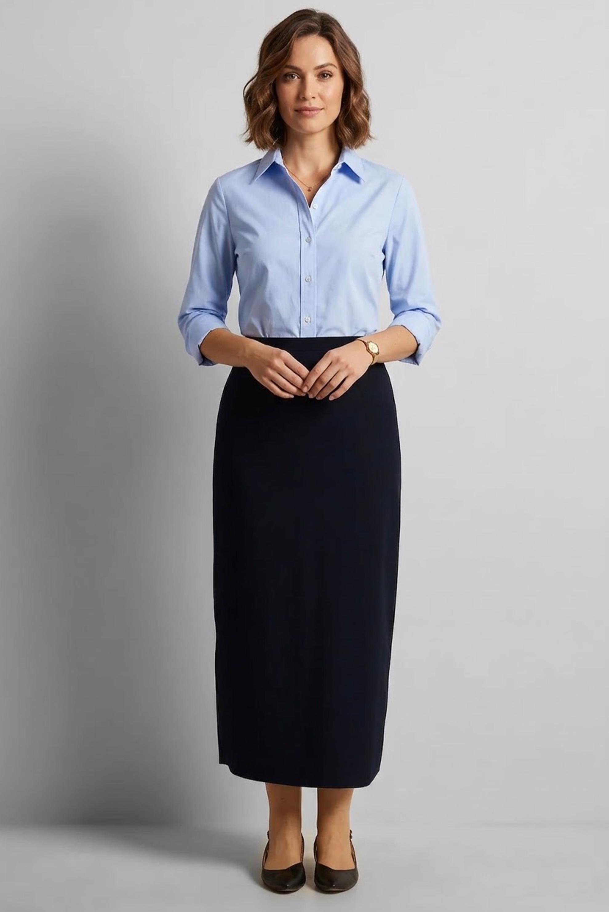 Vêtements hijab BLEU MARINE JUPE COUPE DROITE 60677