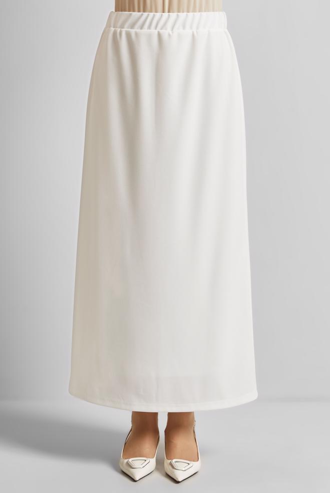 Tesettür giyim  BELİ LASTİKLİ ETEK 60678 - ALVİNA