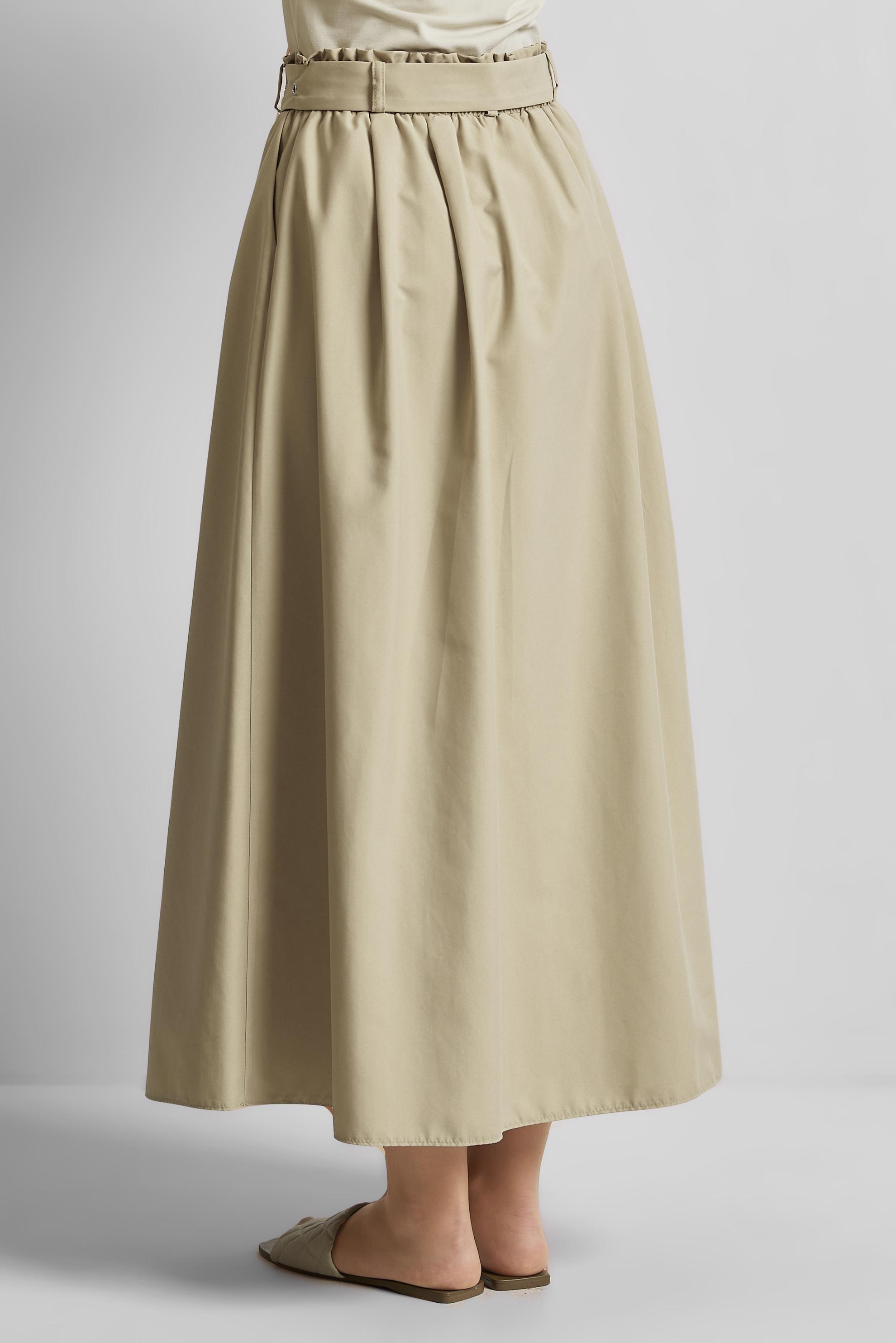 Tesettür giyim BEJ KEMERLİ ETEK 60679