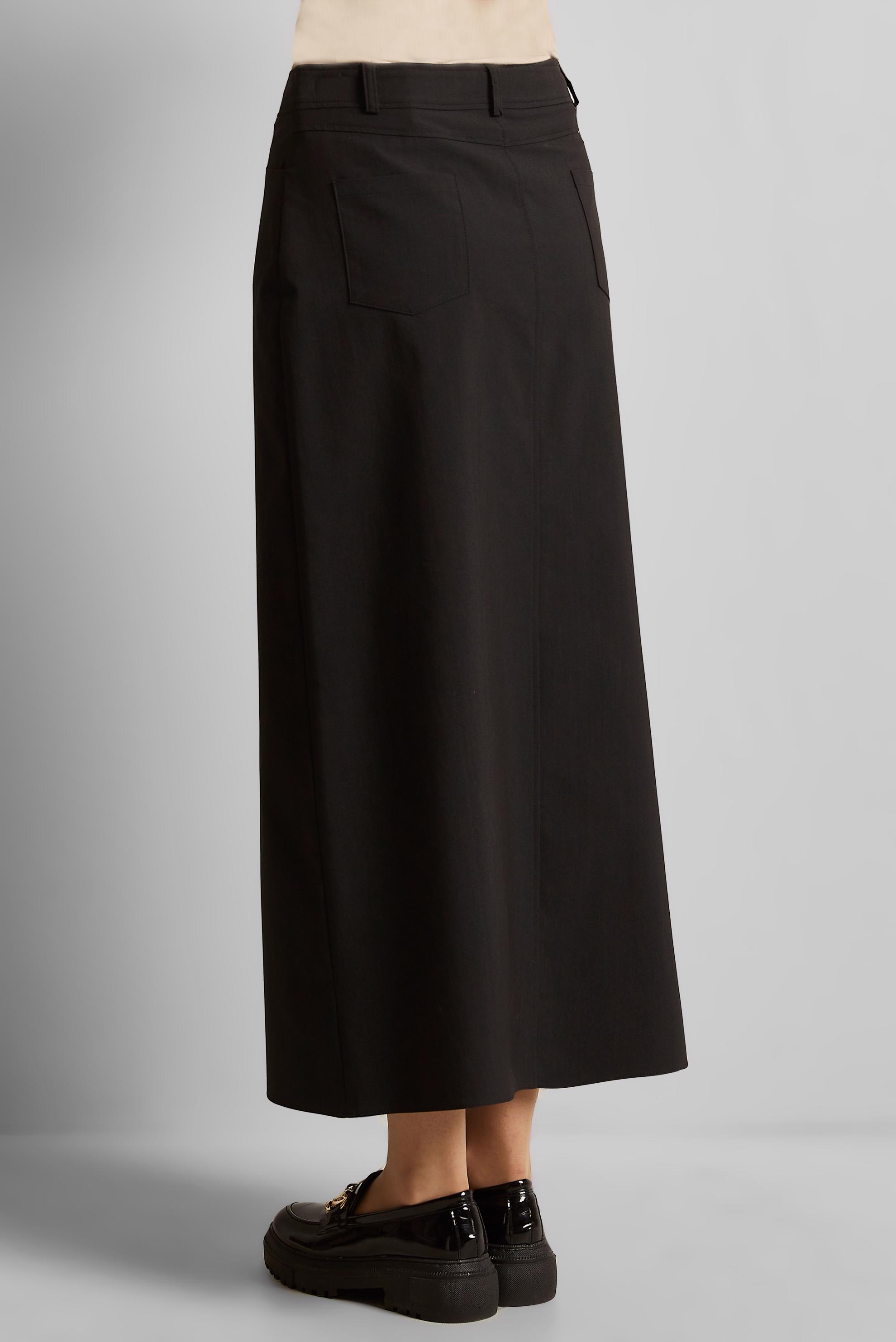 Tesettür giyim SİYAH DÜZ KESİM PAMUKLU ETEK 60680