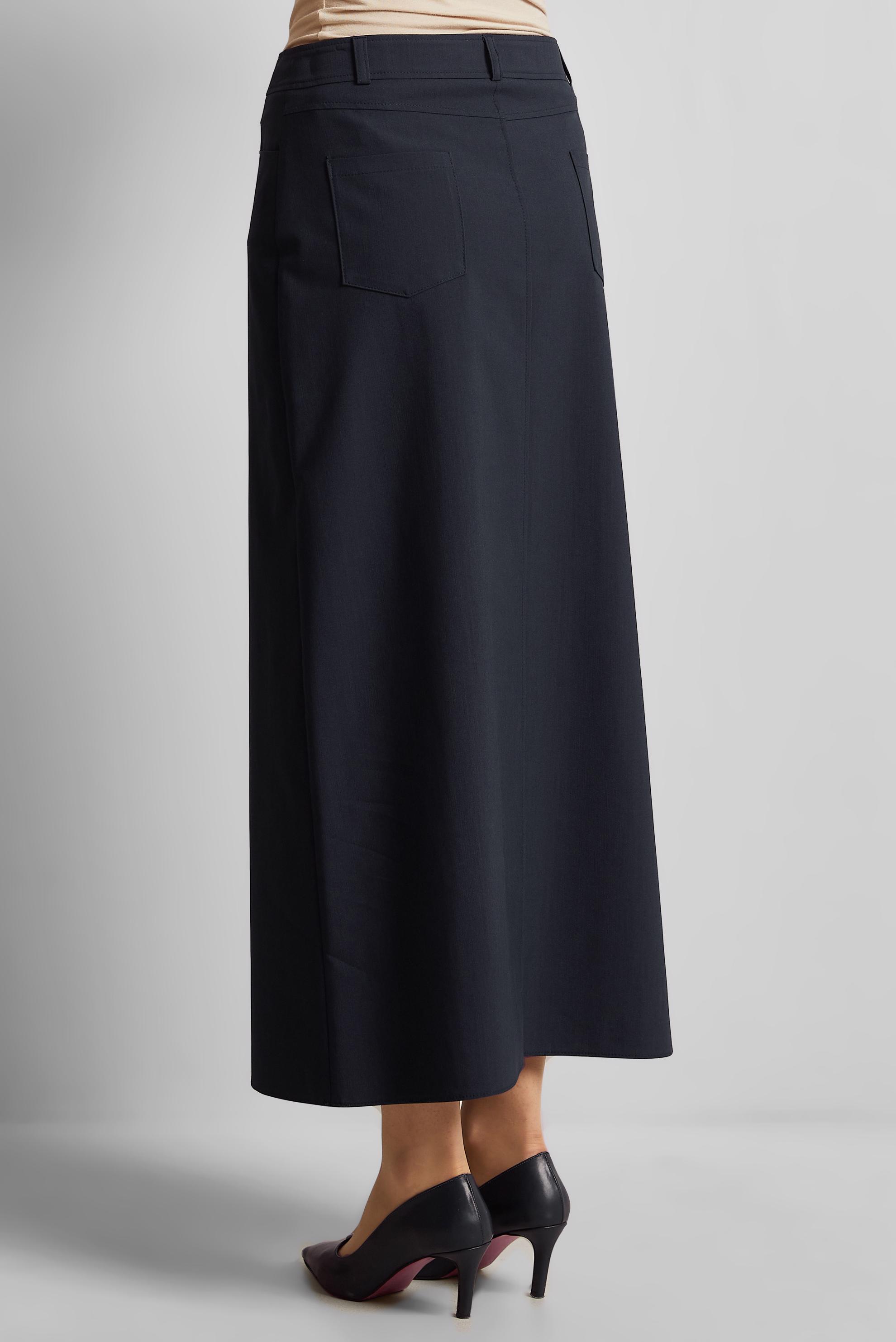 Tesettür giyim LACİVERT DÜZ KESİM PAMUKLU ETEK 60680