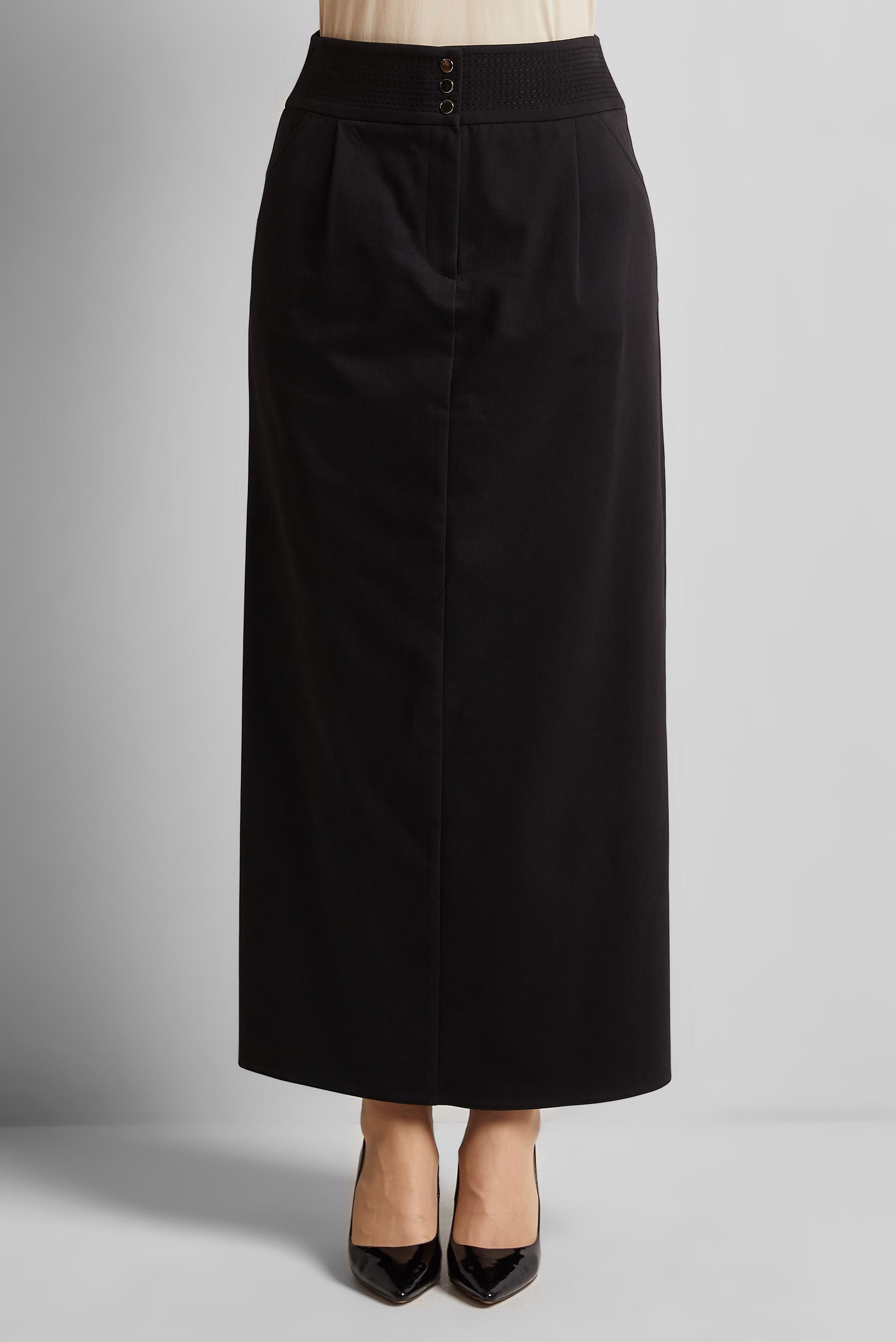 Tesettür giyim SİYAH DÜZ KESİM ETEK 60682