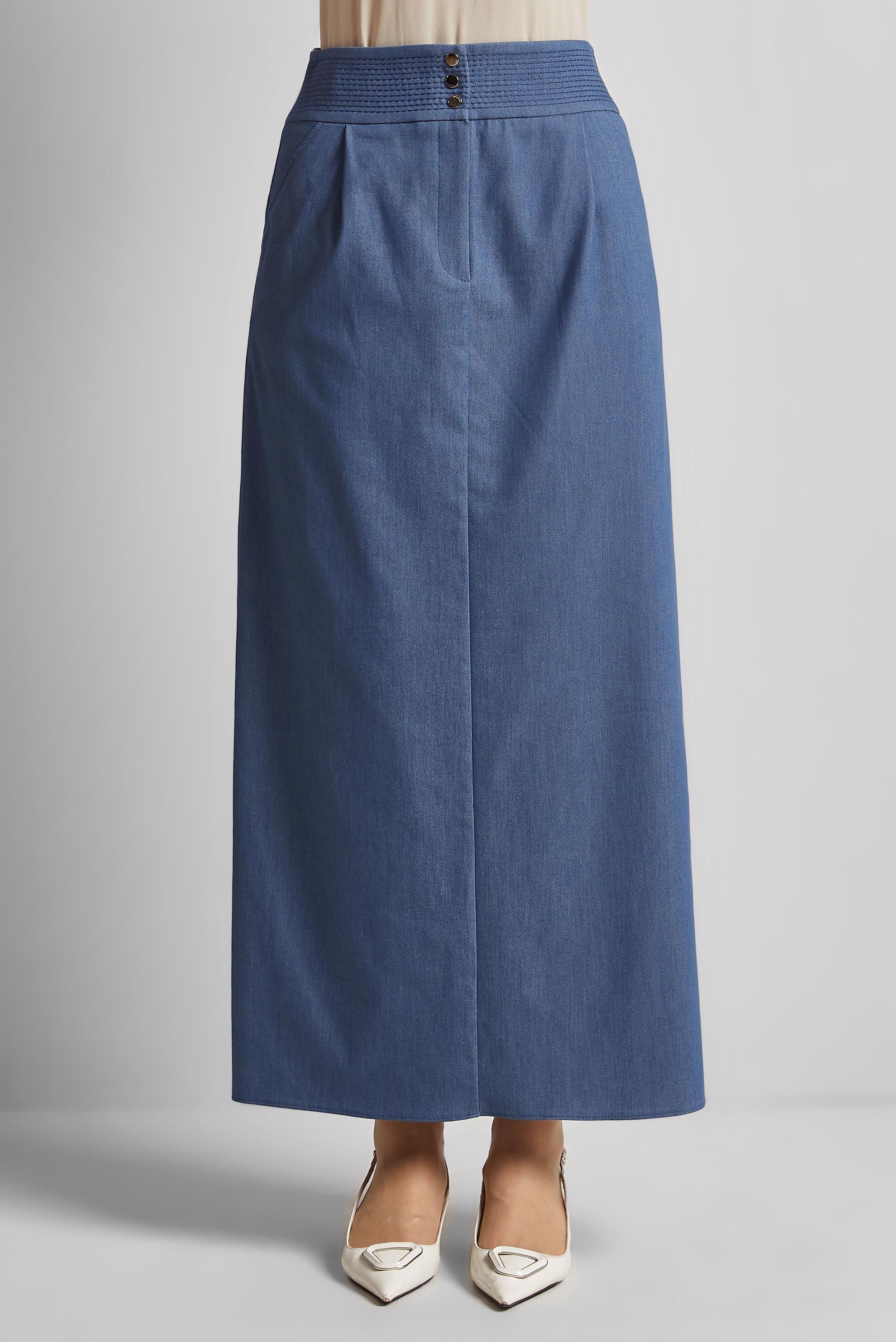 Vêtements hijab BLEU JUPE COUPE DROITE 60682