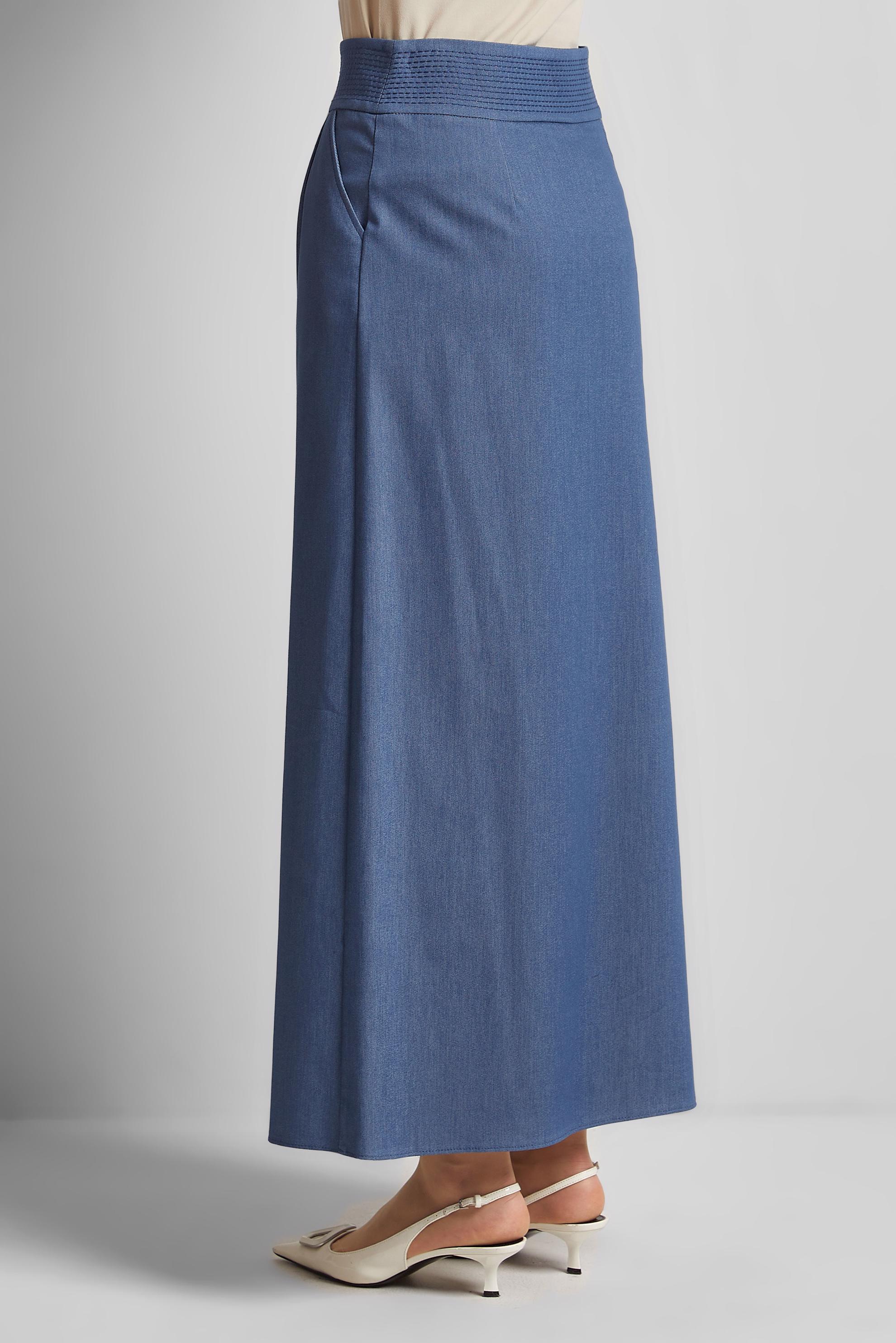 Vêtements hijab BLEU JUPE COUPE DROITE 60682