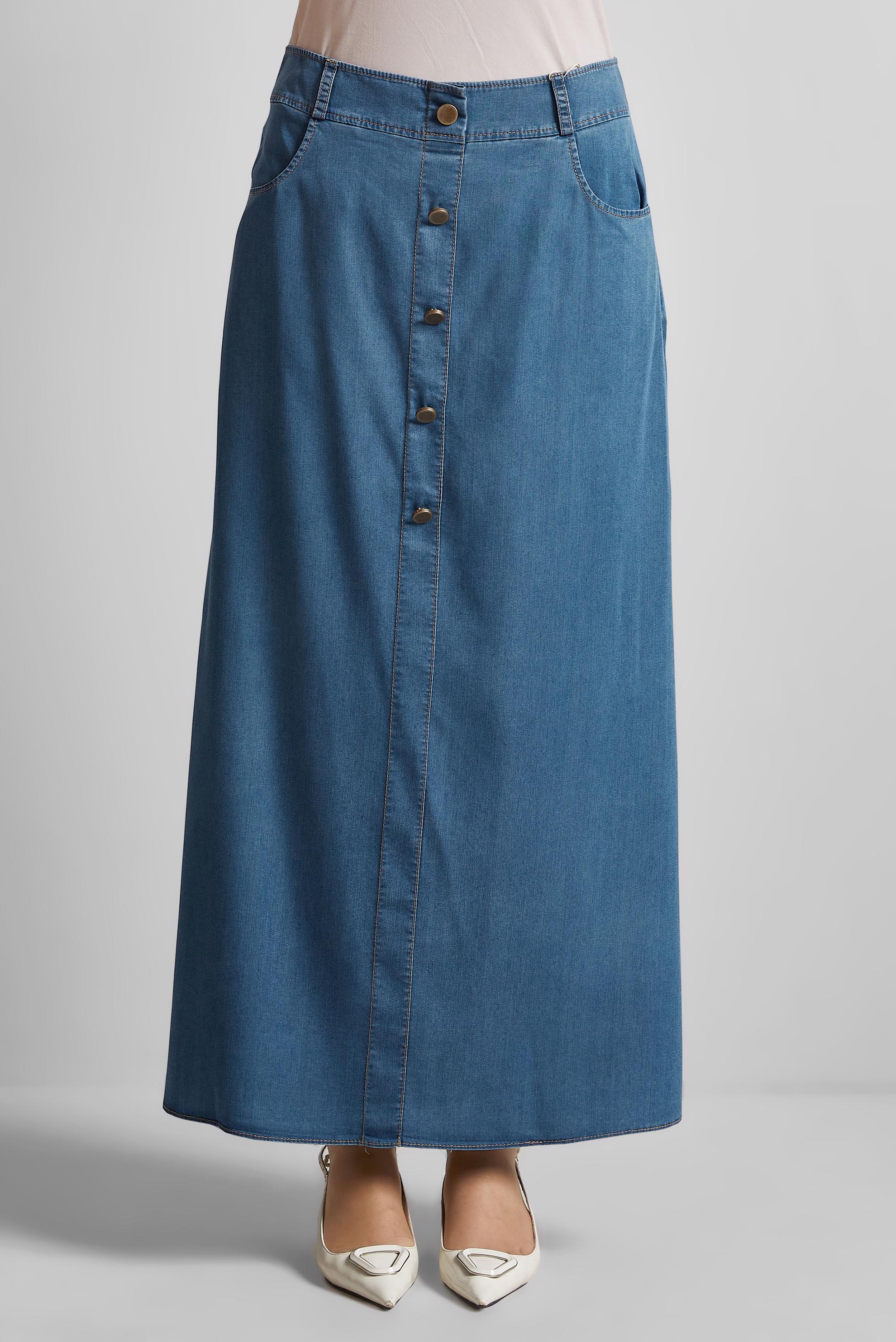 Hijab clothing BLUE DENIM SKIRT 60684