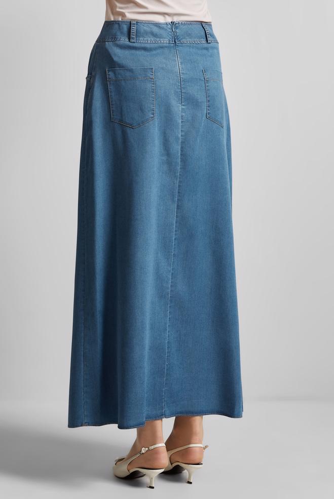 Hijab clothing BLUE DENIM SKIRT 60684 - ALVİNA