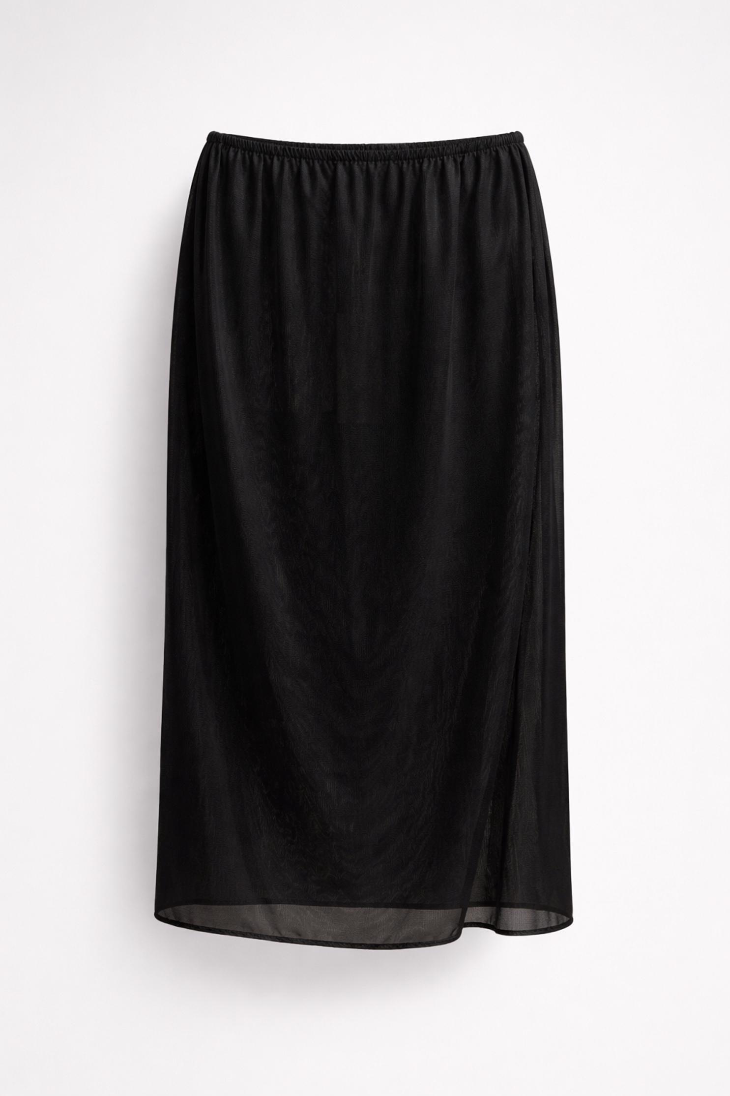 Hijab clothing BLACK 60686 SÜPREM ETEK 38-46