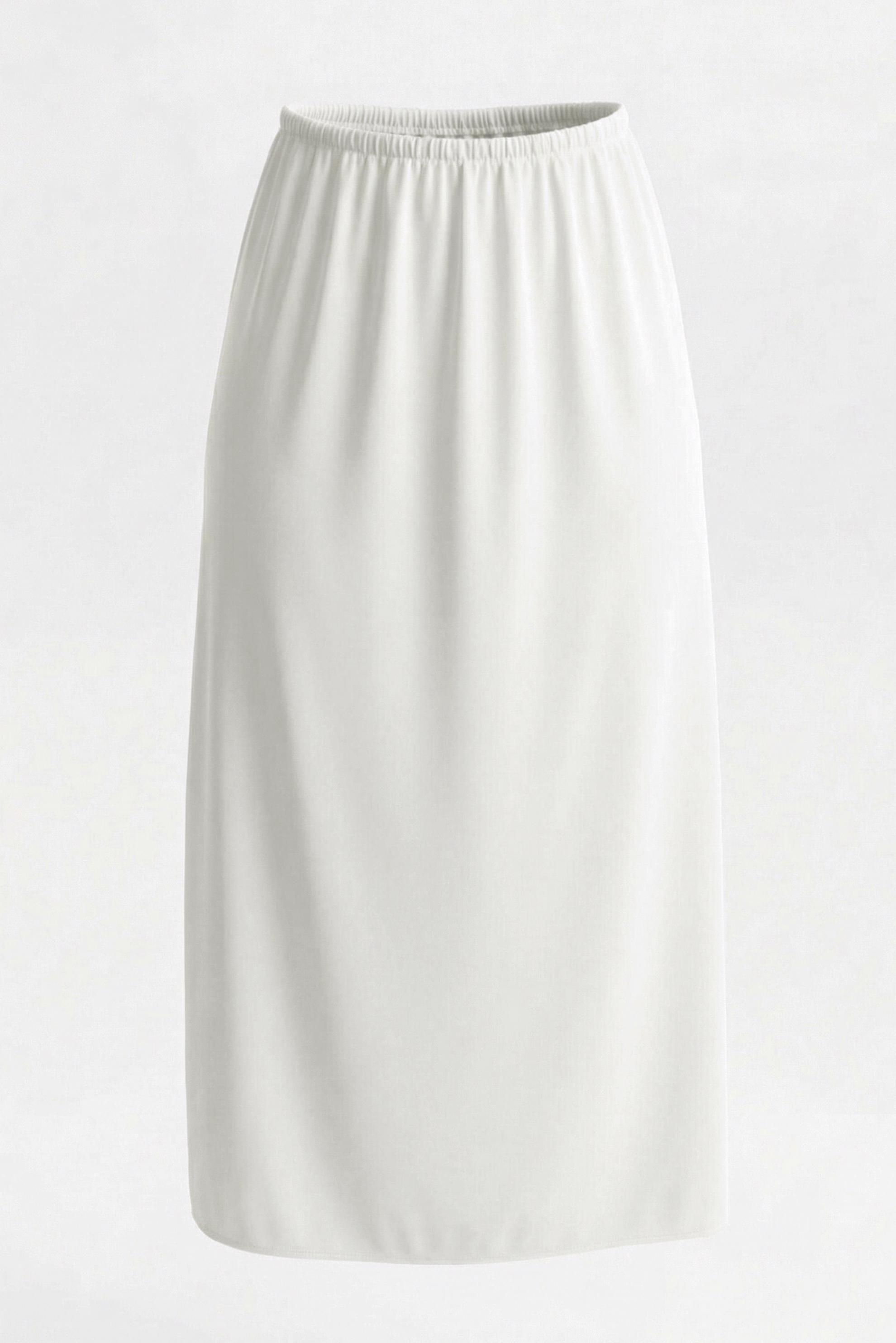 Vêtements hijab BLANC JUPE TAILLE ÉLASTIQUE 60686