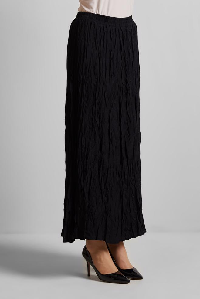 Hijab-Kleidung SCHWARZ FALTENROCK 60687 - ALVİNA