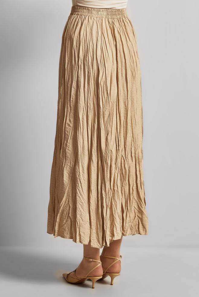 Hijab clothing BEIGE WRINKLE LOOK SKIRT 60687 - ALVİNA
