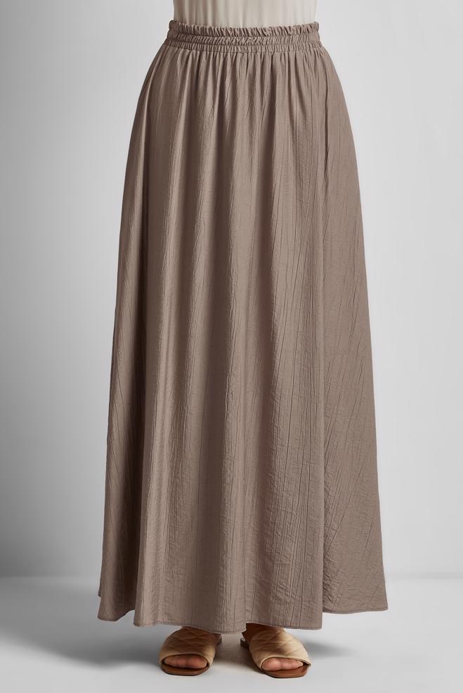 Hijab-Kleidung NERZ ROCK MIT ELASTISCHER TAILLE 60689 - ALVİNA