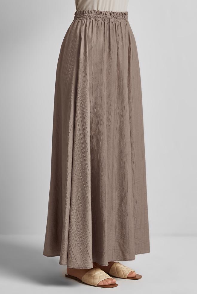 Hijab-Kleidung NERZ ROCK MIT ELASTISCHER TAILLE 60689 - ALVİNA