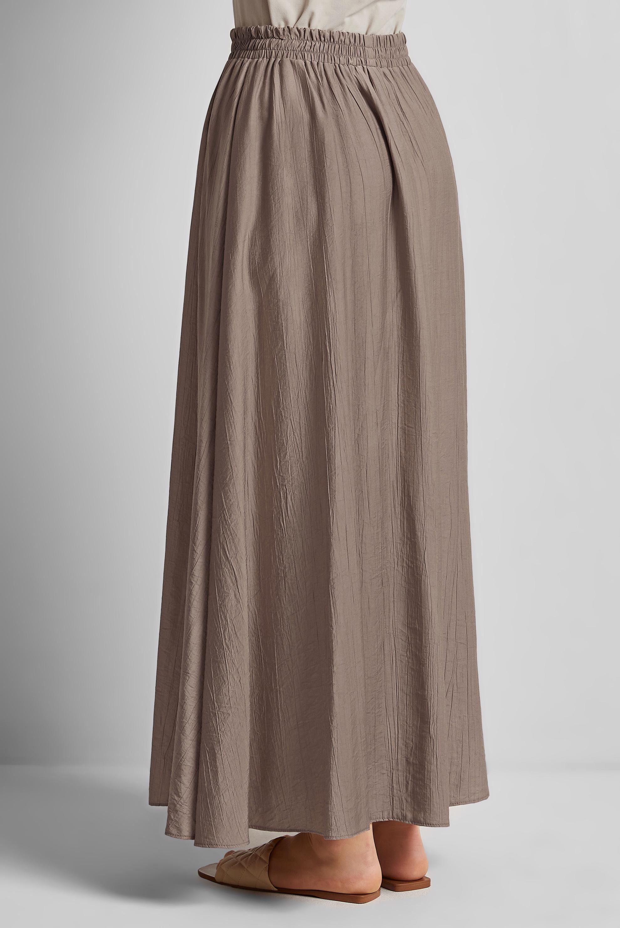 Tesettür giyim VİZON BELİ LASTİKLİ ETEK 60689