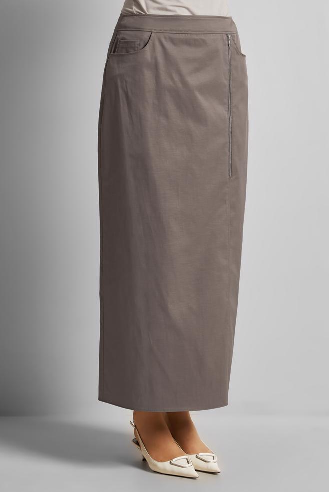 Hijab clothing MINK COTTON SKIRT 60692 - ALVİNA
