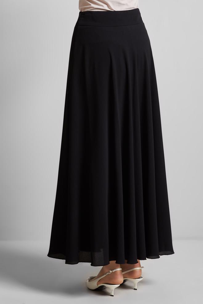 Hijab clothing BLACK TIE DETAILED SKIRT 60693 - ALVİNA