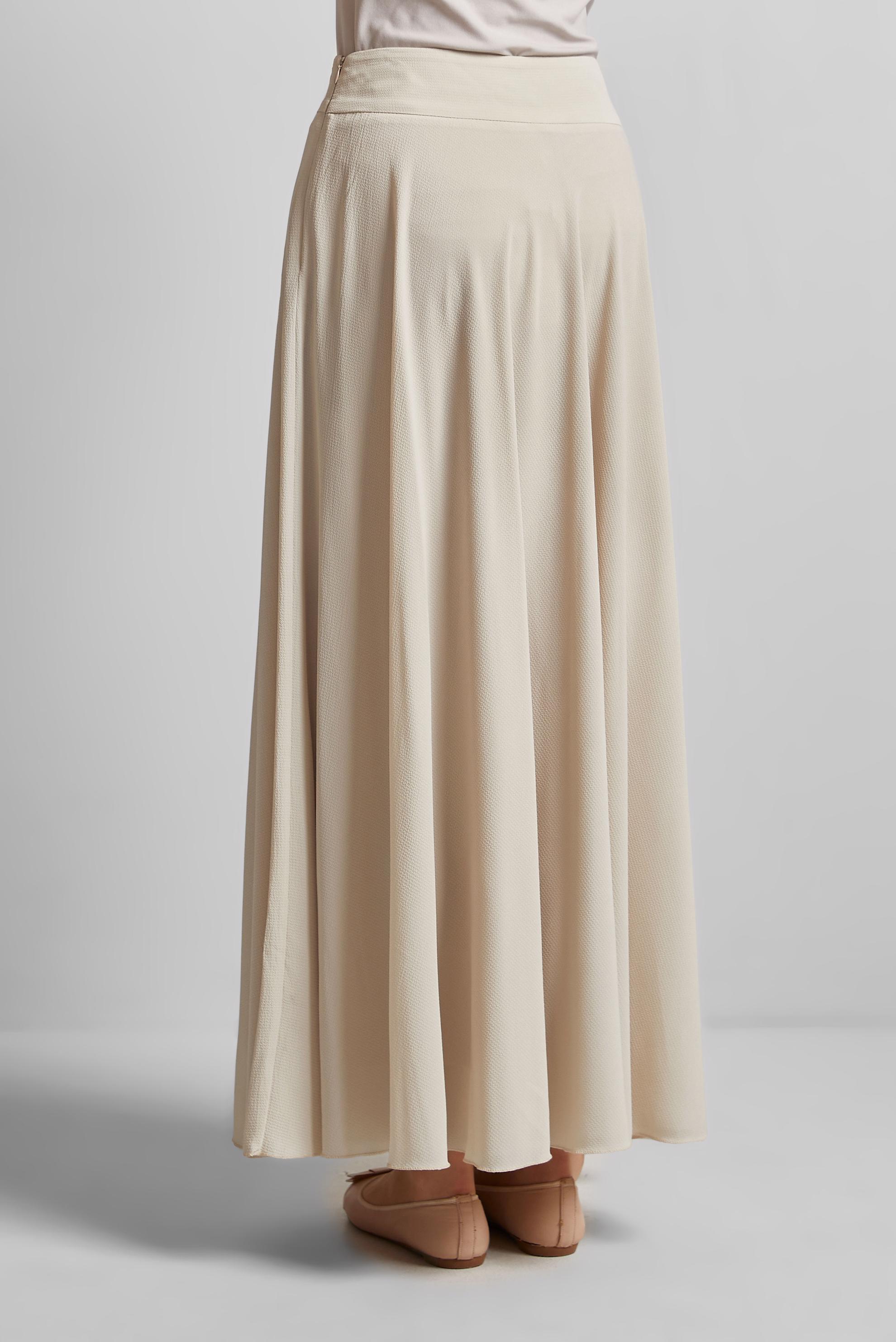 Tesettür giyim BEJ BAĞLAMA DETAYLI ETEK 60693